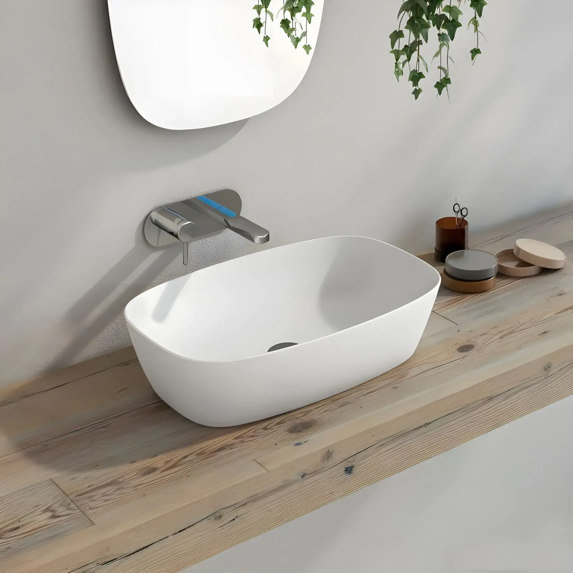 Умивальник Alvea Catalano 0622600021 Satin white — вид спереду