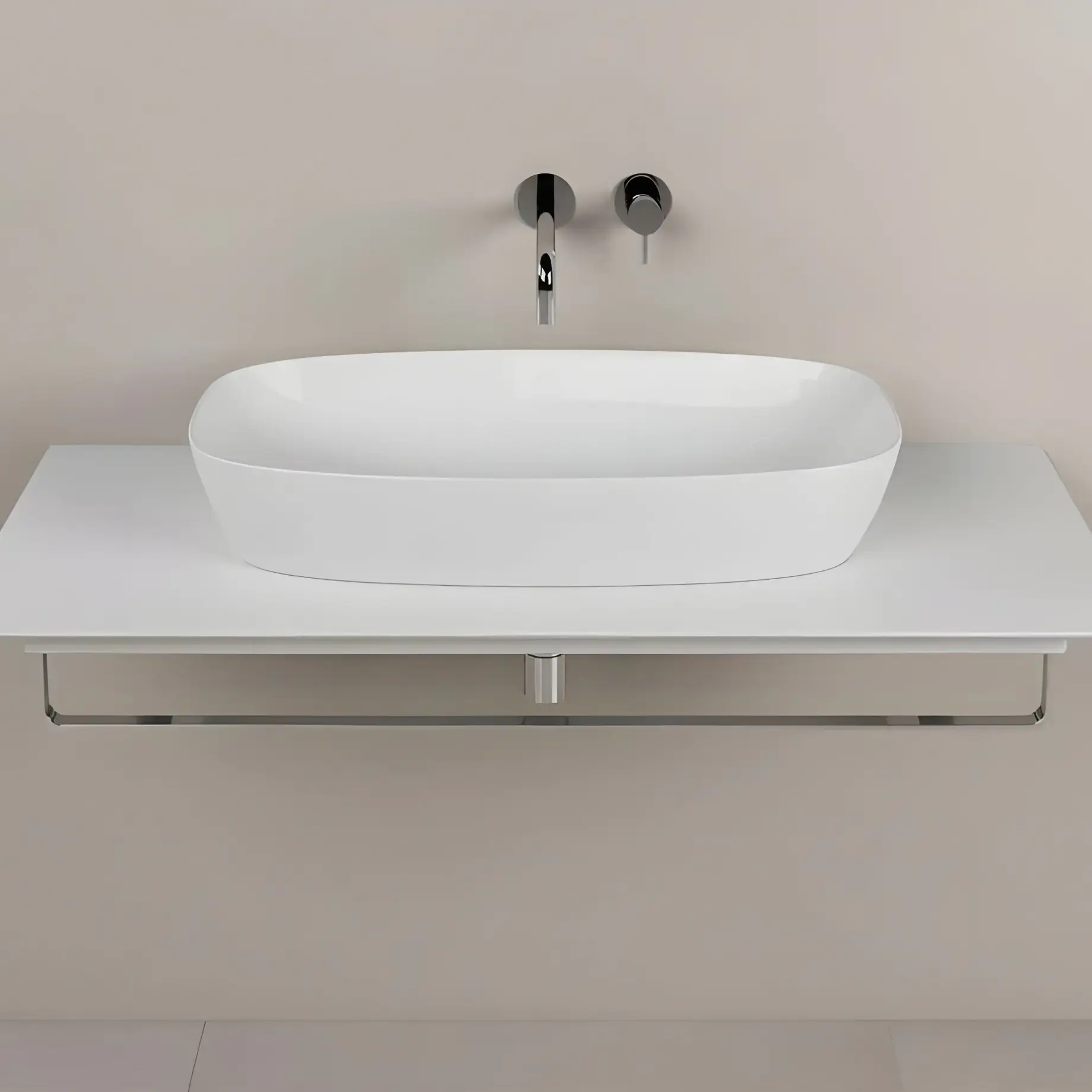 Умивальник Alvea Catalano 0622800001 Glossy White — бічний ракурс