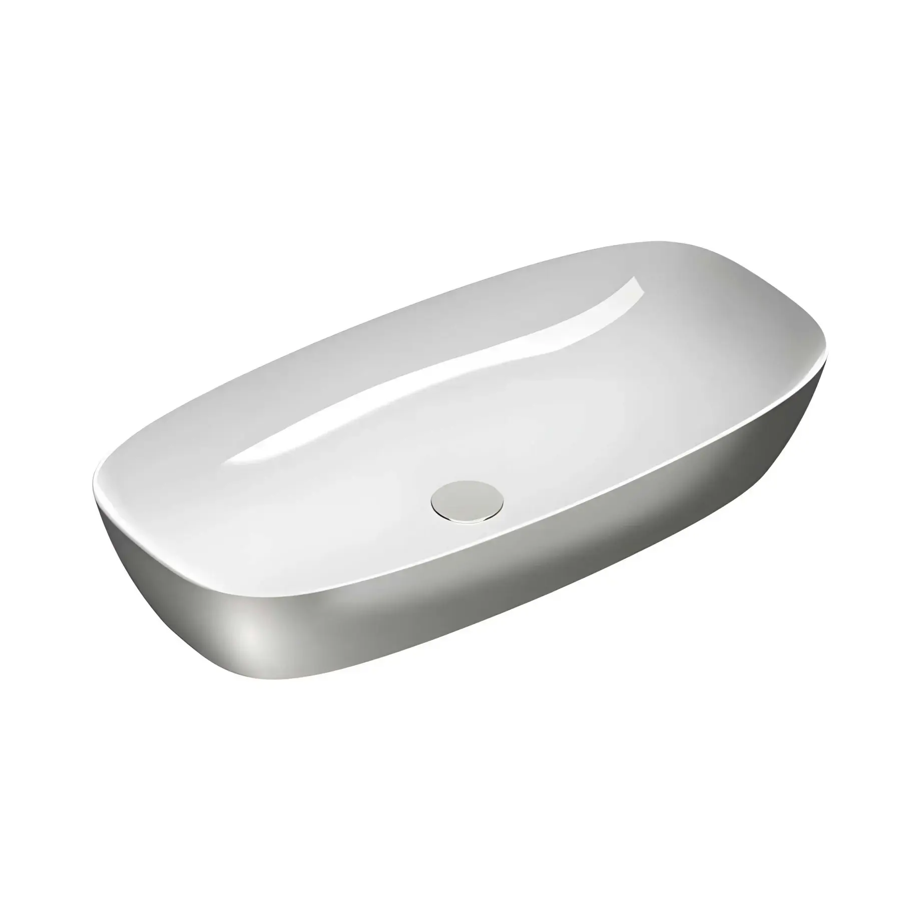 Умивальник Alvea Catalano 0622800041 White / Silver — вид на білому тлі