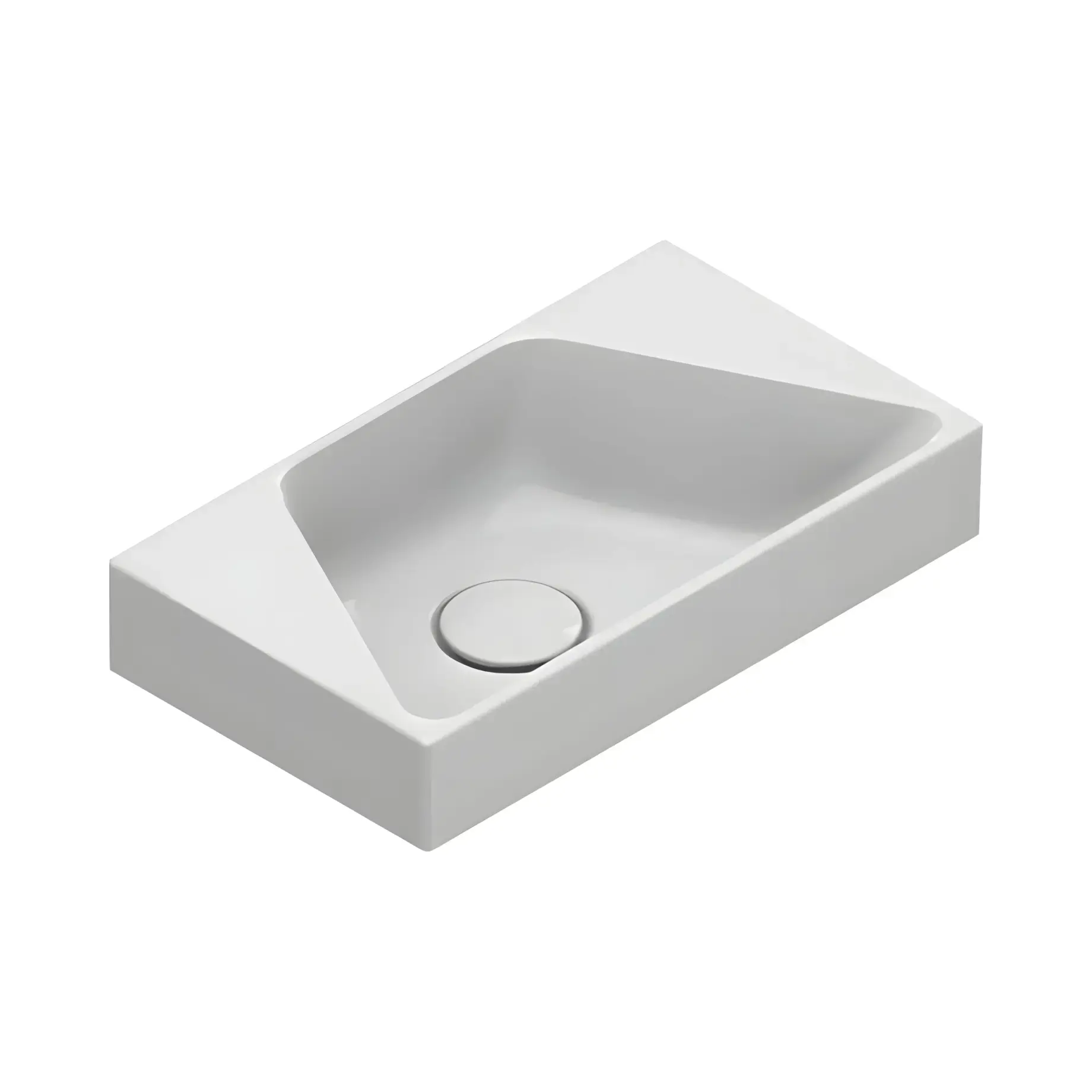 Умивальник Comfort Catalano 0920410001 Glossy White 40 х 23 см — вид на білому тлі