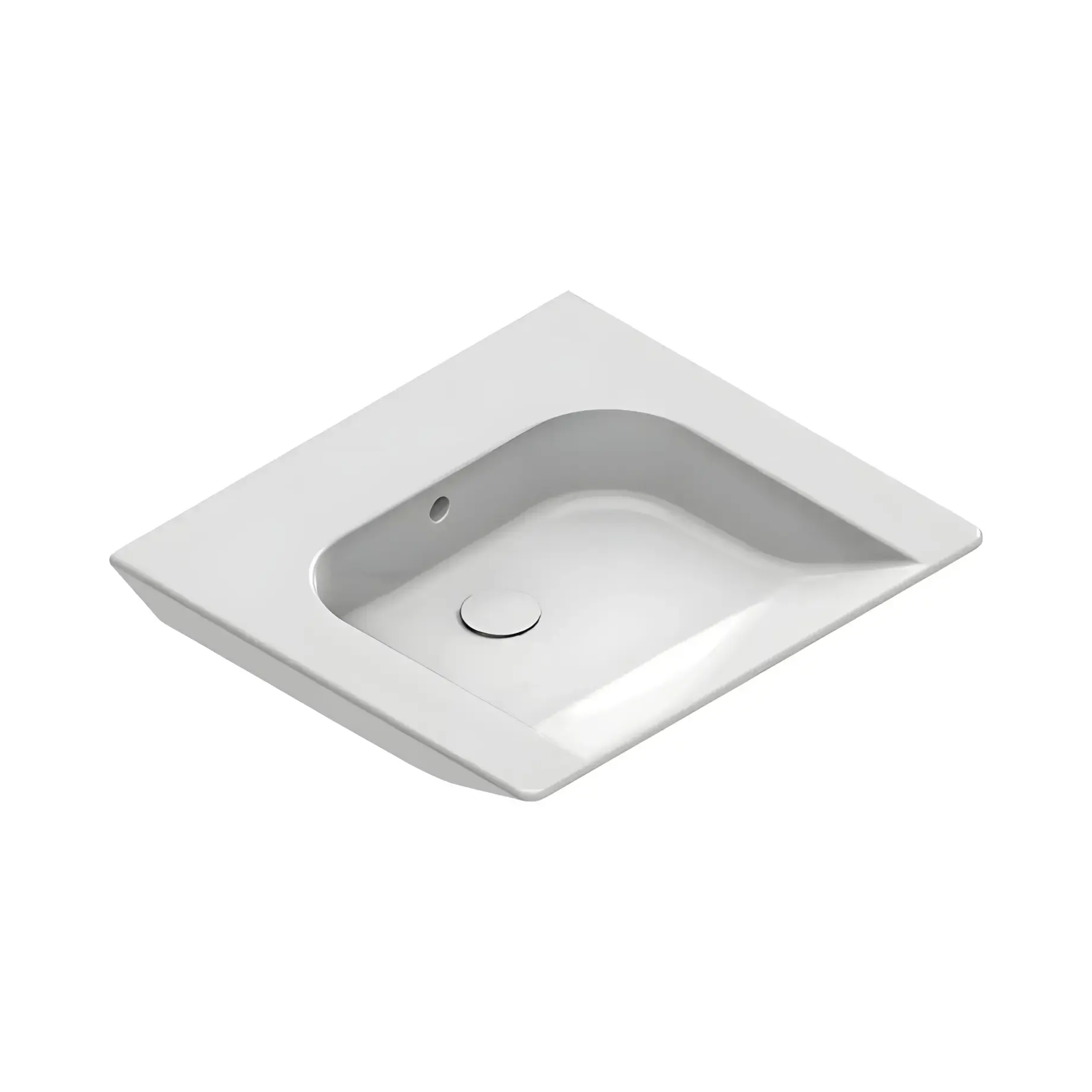 Умивальник Comfort Catalano 0920600001 Glossy White 60 х 55 см — вид на білому тлі
