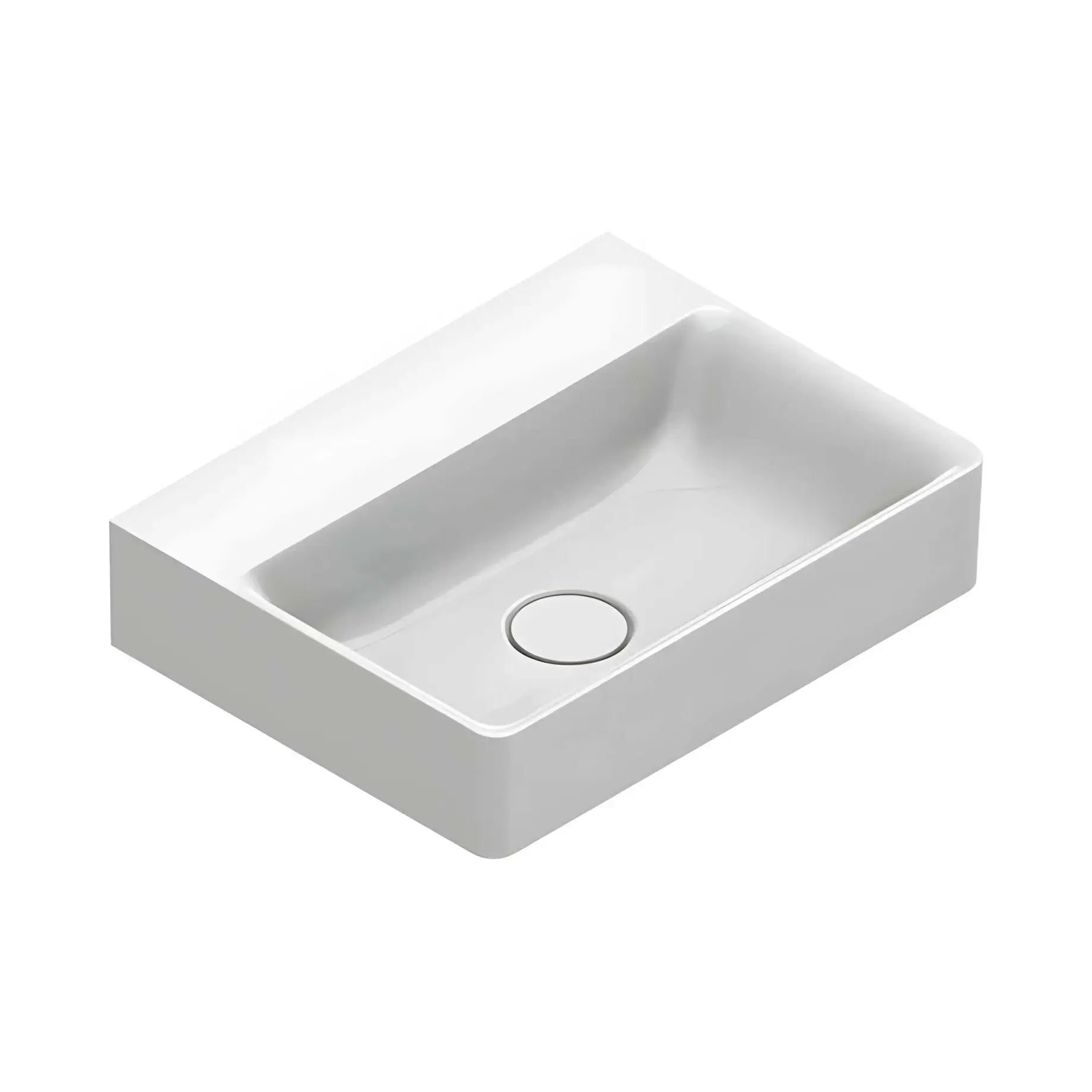 Умивальник Green Catalano 0420450001 Glossy White 45 х 35 см — вид на білому тлі