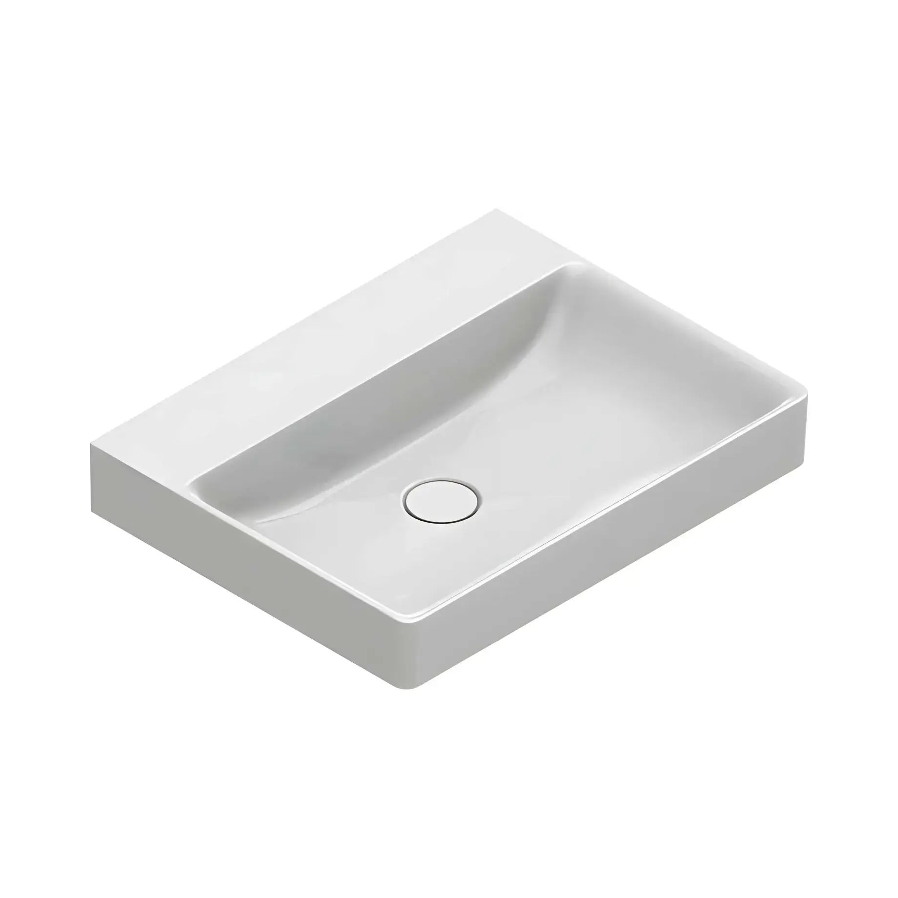 Умивальник Green Catalano 0420600001 Glossy White 60 х 47 см — вид на білому тлі