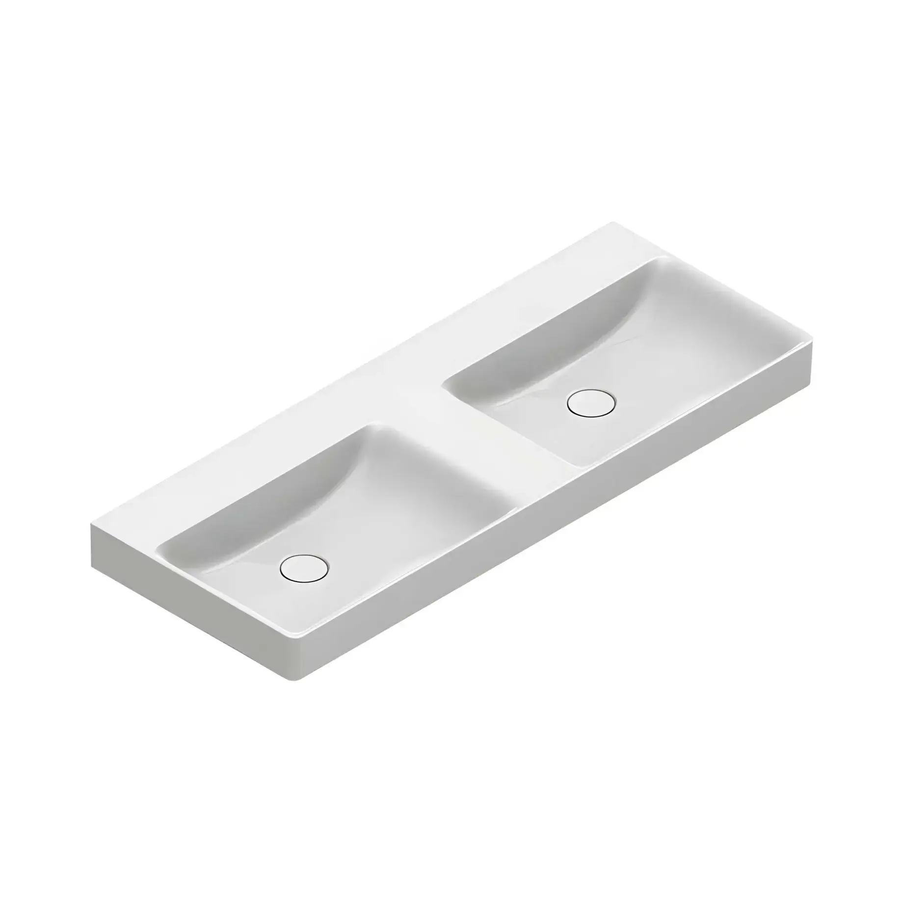 Умивальник Green Catalano 0421220001 Glossy White 120 х 47 см — вид на білому тлі