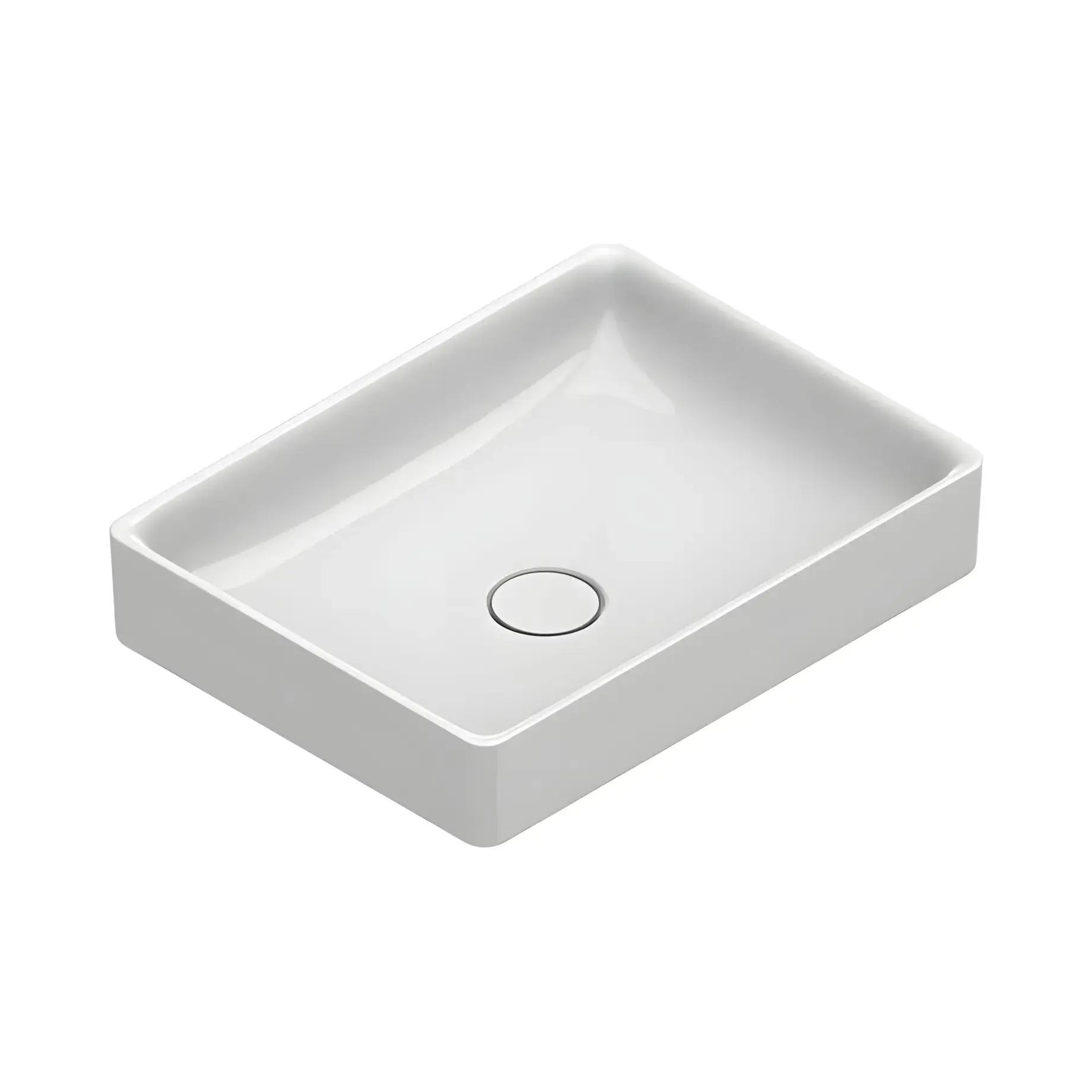 Умивальник Green Catalano 0422500001 Glossy White 50 х 38 см — вид на білому тлі
