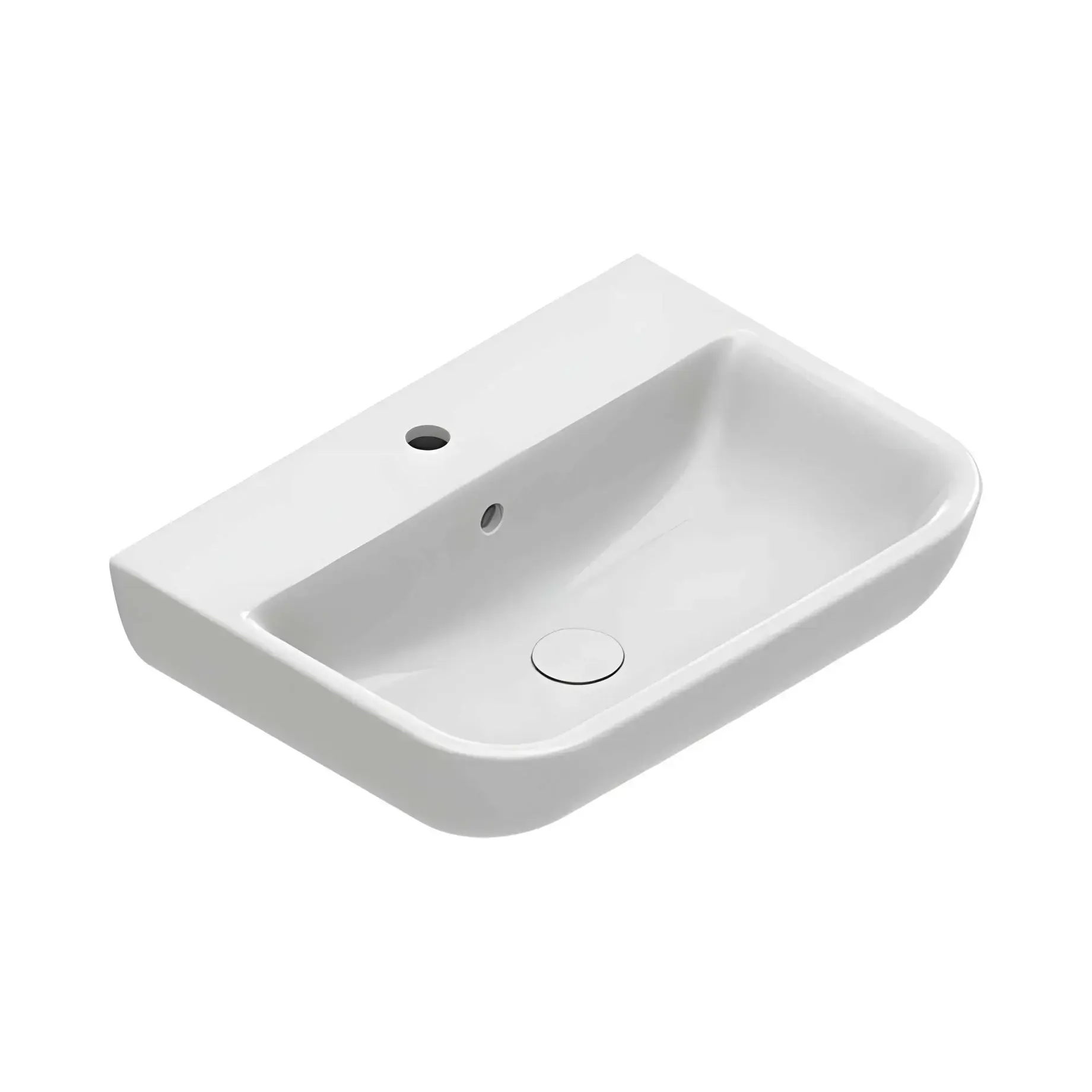 Умивальник Italy Catalano 0720651001 Glossy White 65 х 48 см — вид на білому тлі