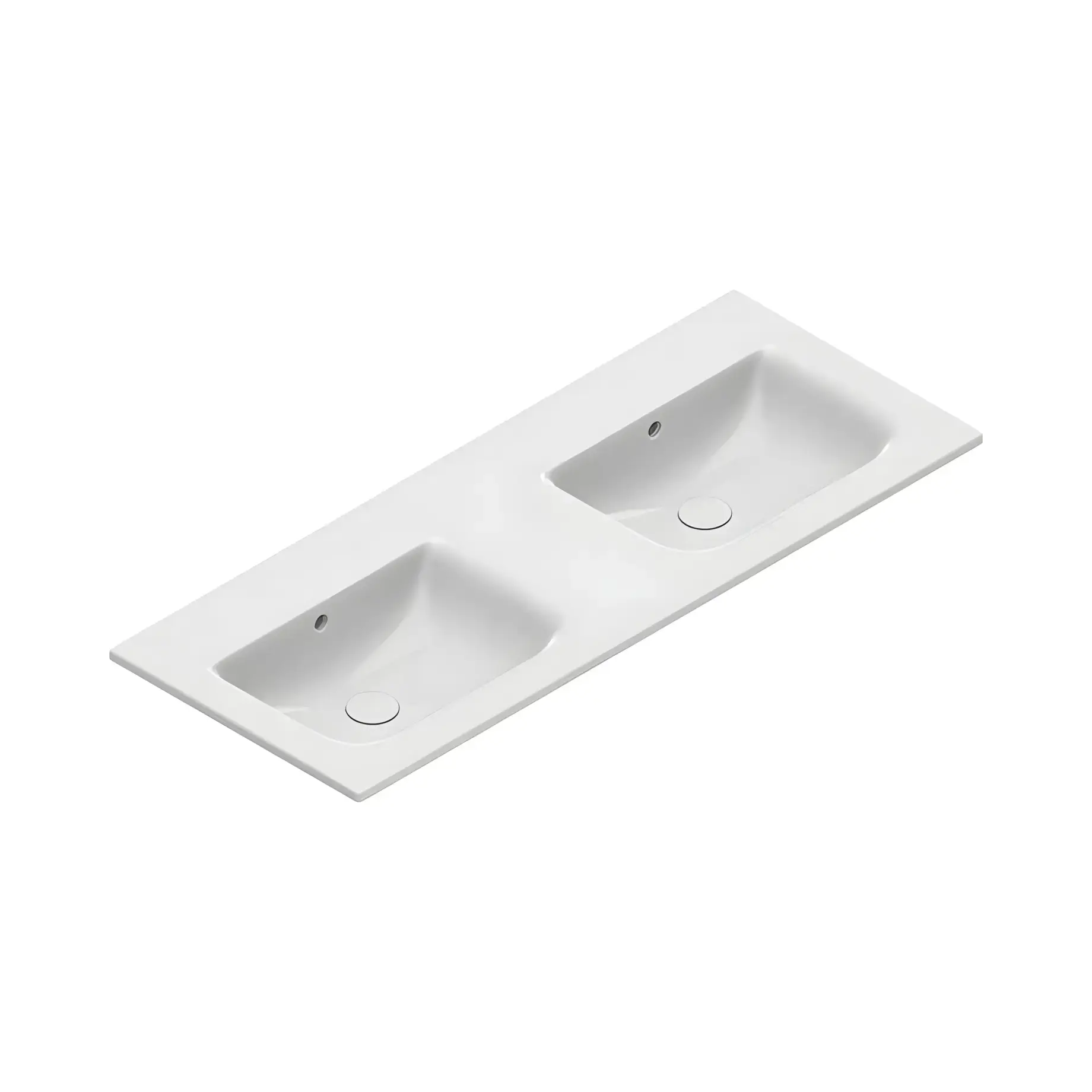 Умивальник Italy Catalano 0721270001 Glossy White 125 х 50 см — вид на білому тлі