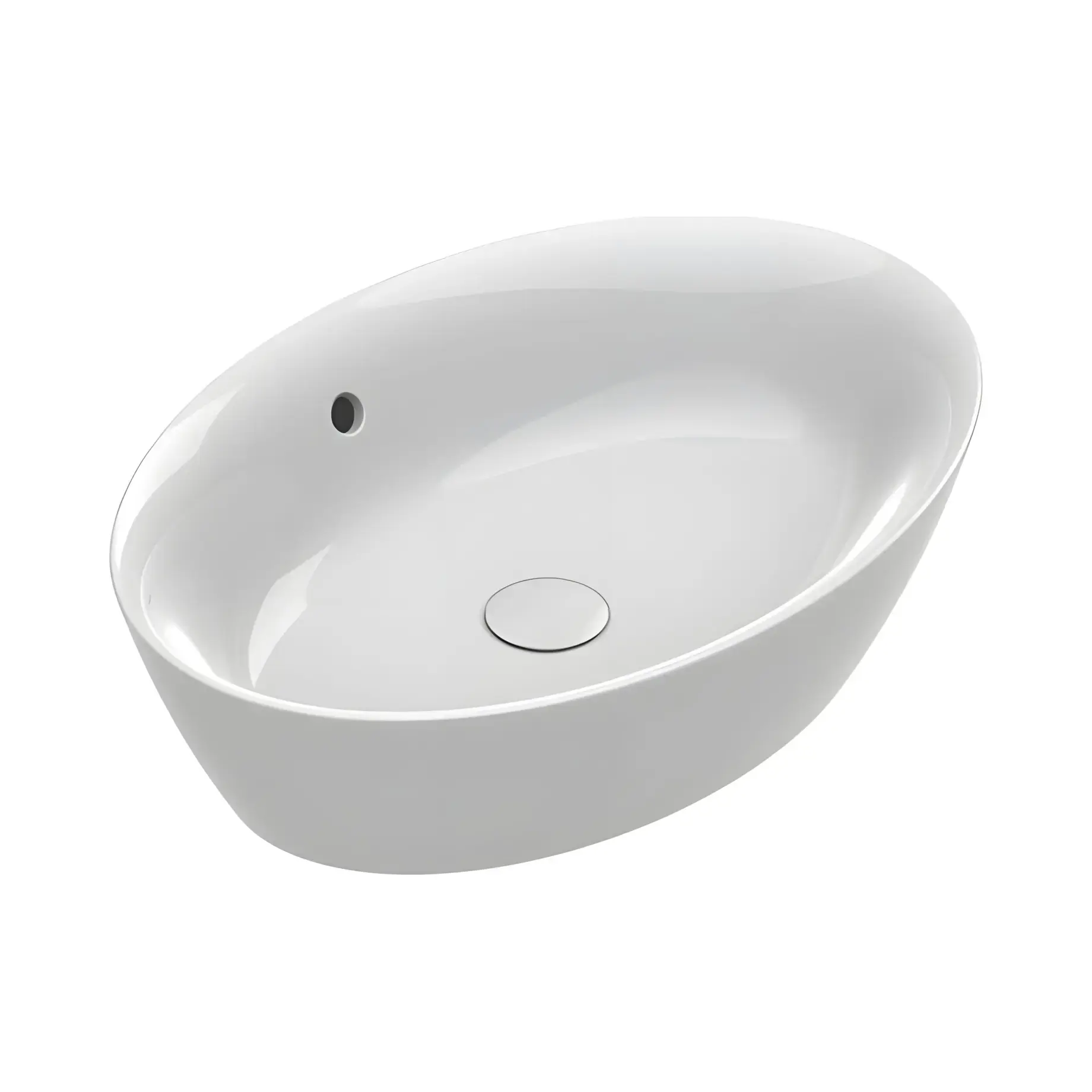 Умивальник Italy Catalano 0722600001 Glossy White 60 х 42 см — вид на білому тлі