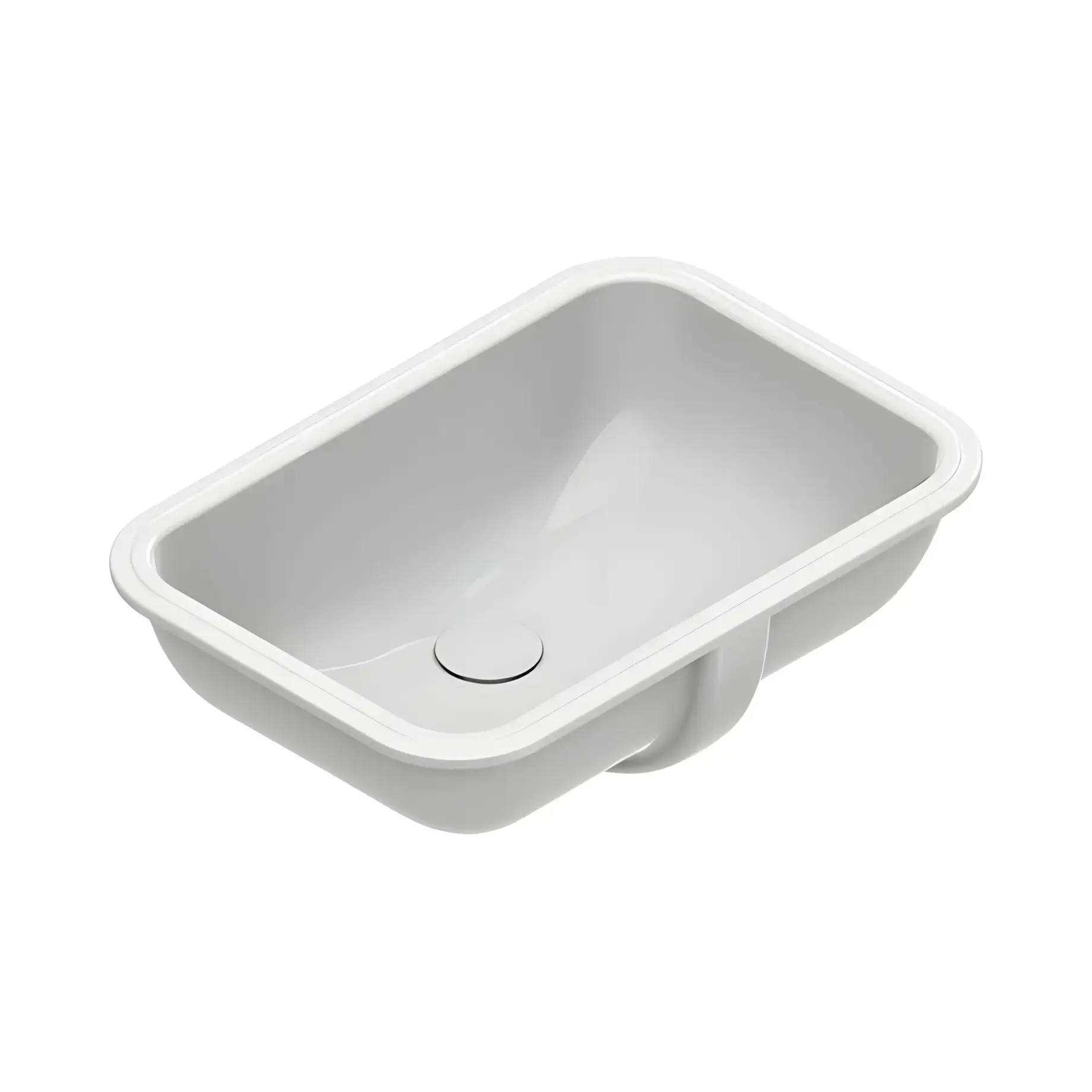Умивальник Italy Catalano 0727550001 Glossy White 55 х 38 см — вид на білому тлі