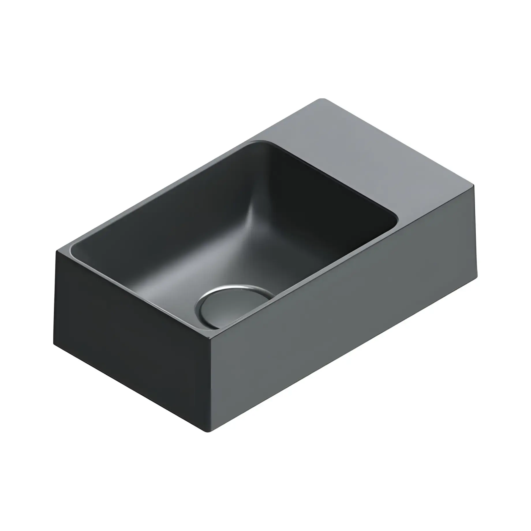 Умивальник Premium Catalano 0220410022 Satin black — вид на білому тлі