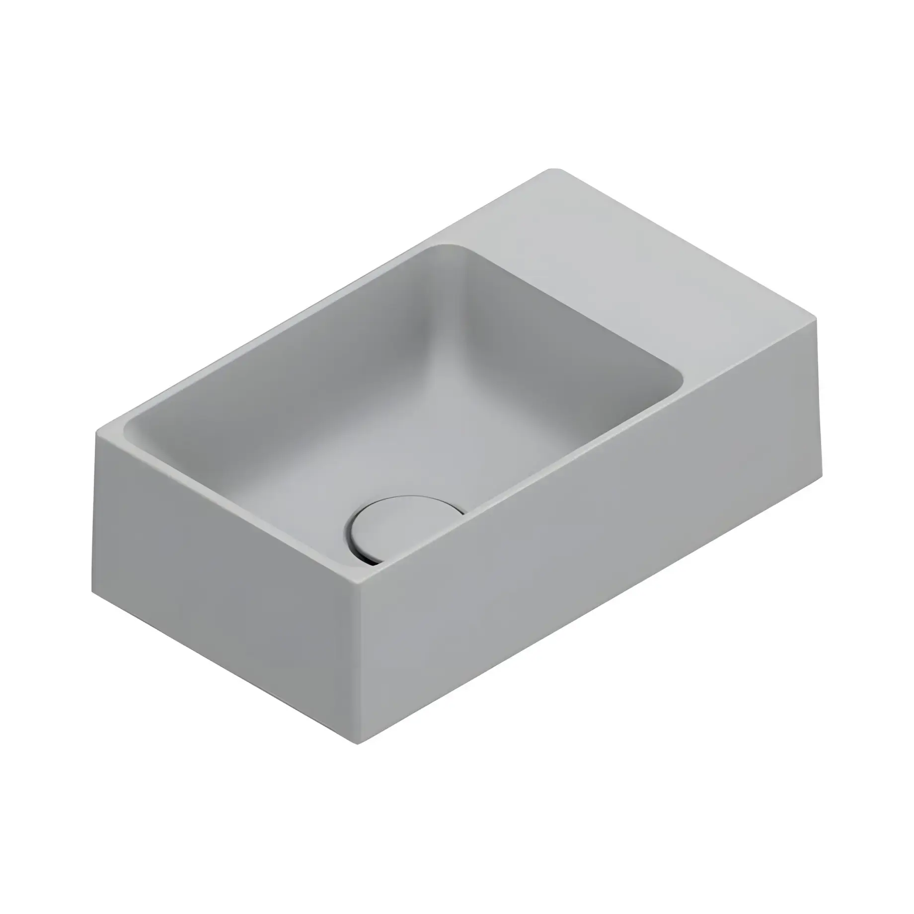 Умивальник Premium Catalano 0220410023 Satin Cement — вид на білому тлі