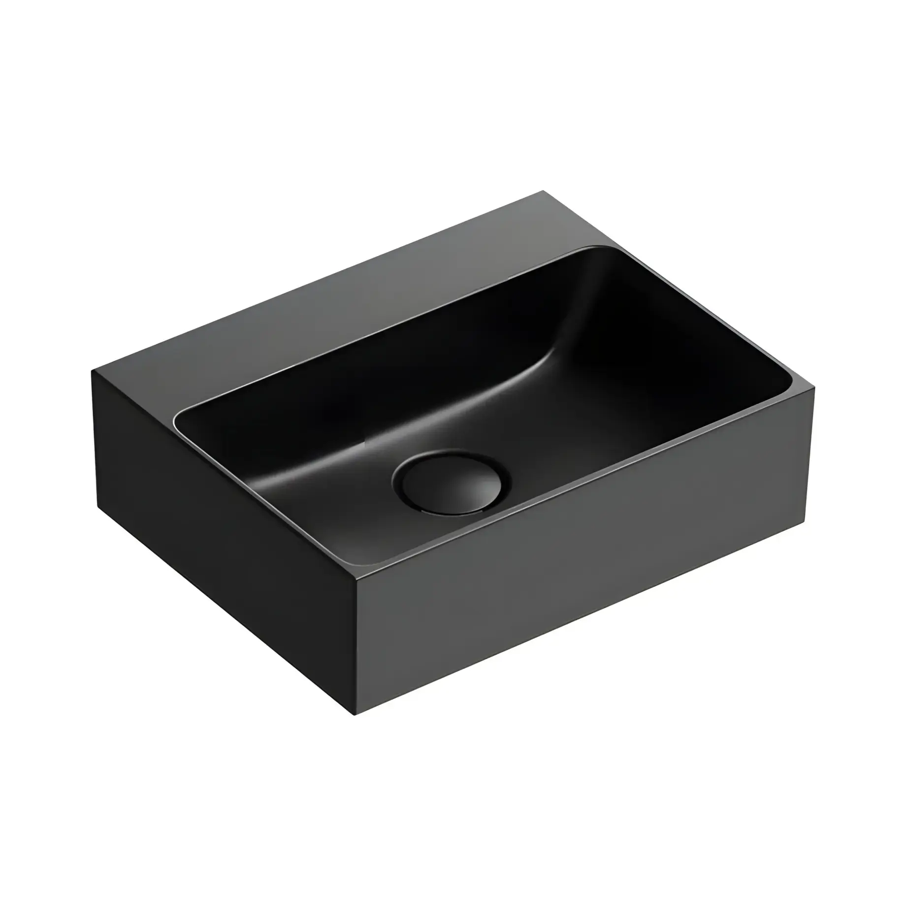 Умивальник Premium Catalano 0220420022 Satin black — вид на білому тлі