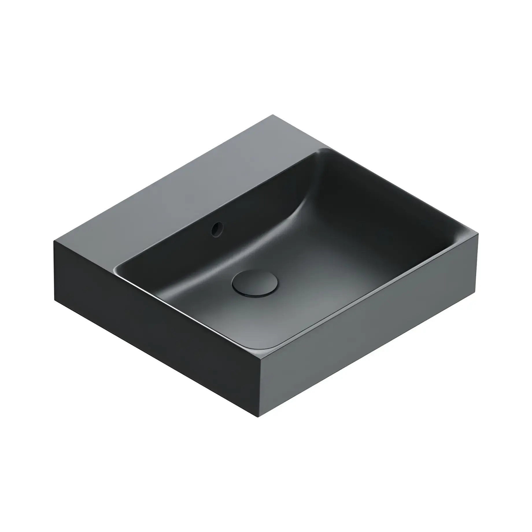 Умивальник Premium Catalano 0220500022 Satin black — вид на білому тлі