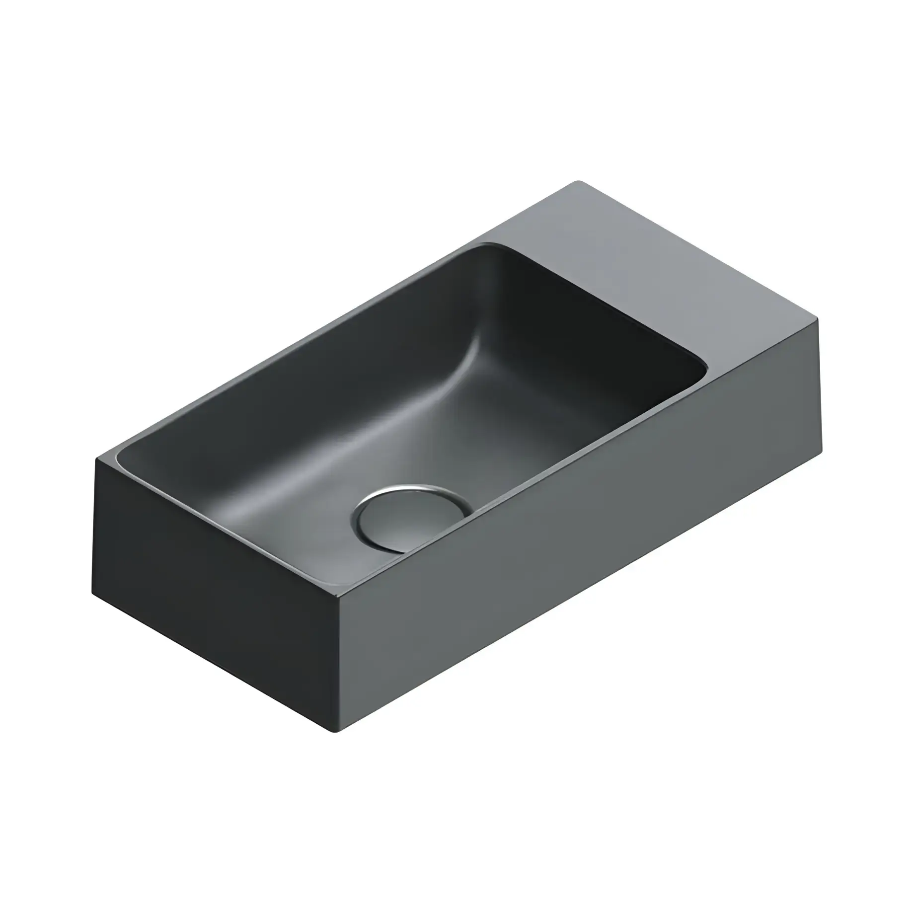 Умивальник Premium Catalano 0220520022 Satin black — вид на білому тлі