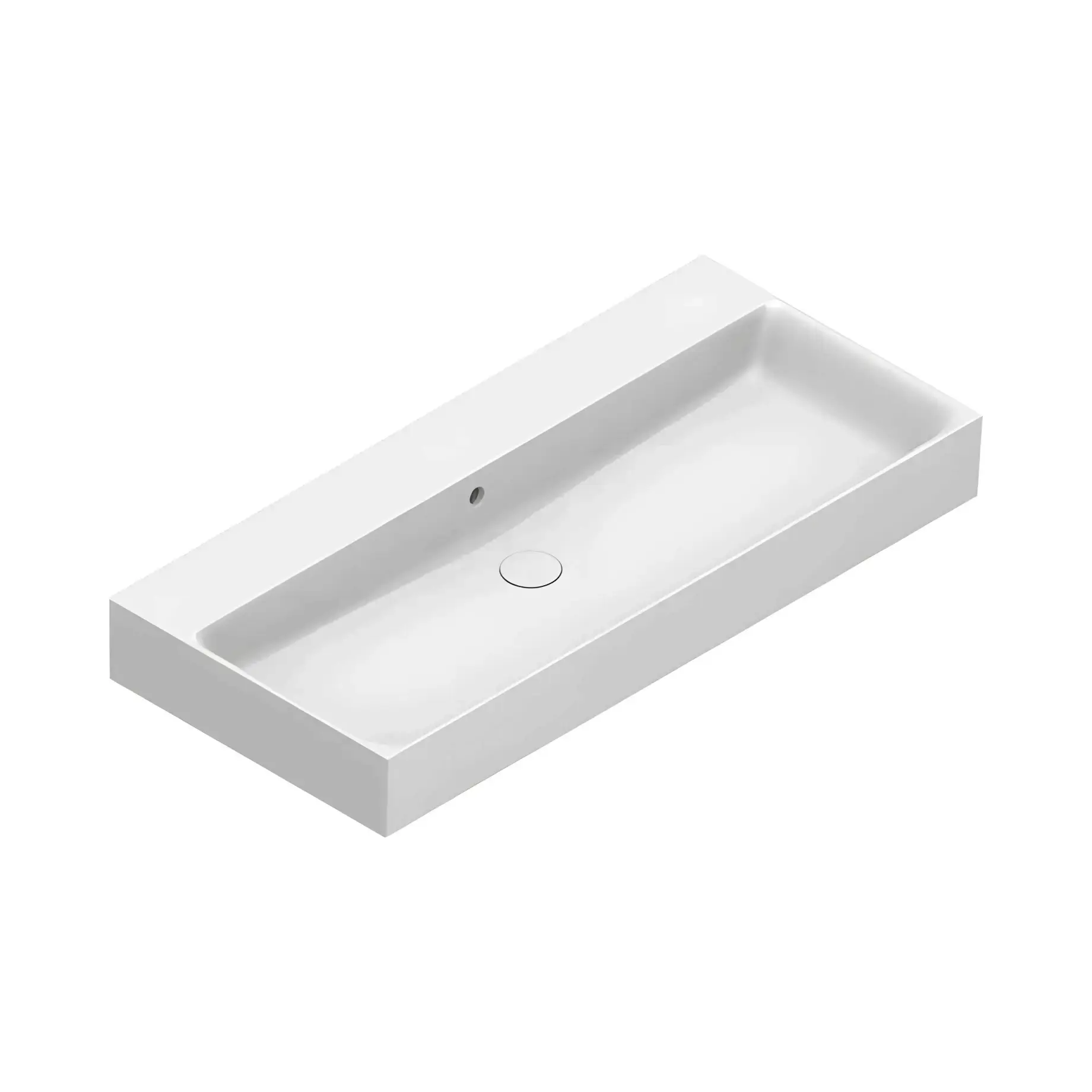 Умивальник Premium Catalano 0221000001 Glossy White 100 х 47 см — вид на білому тлі