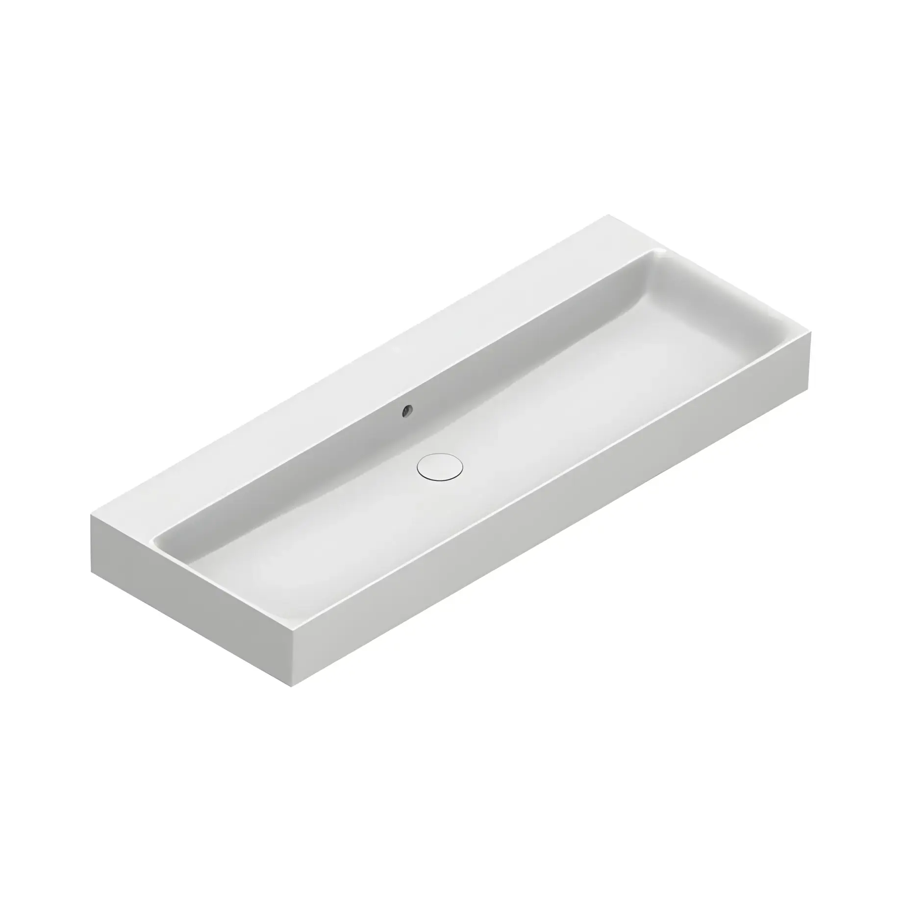 Умивальник Premium Catalano 0221200021 Satin white 120 х 47 см — вид на білому тлі