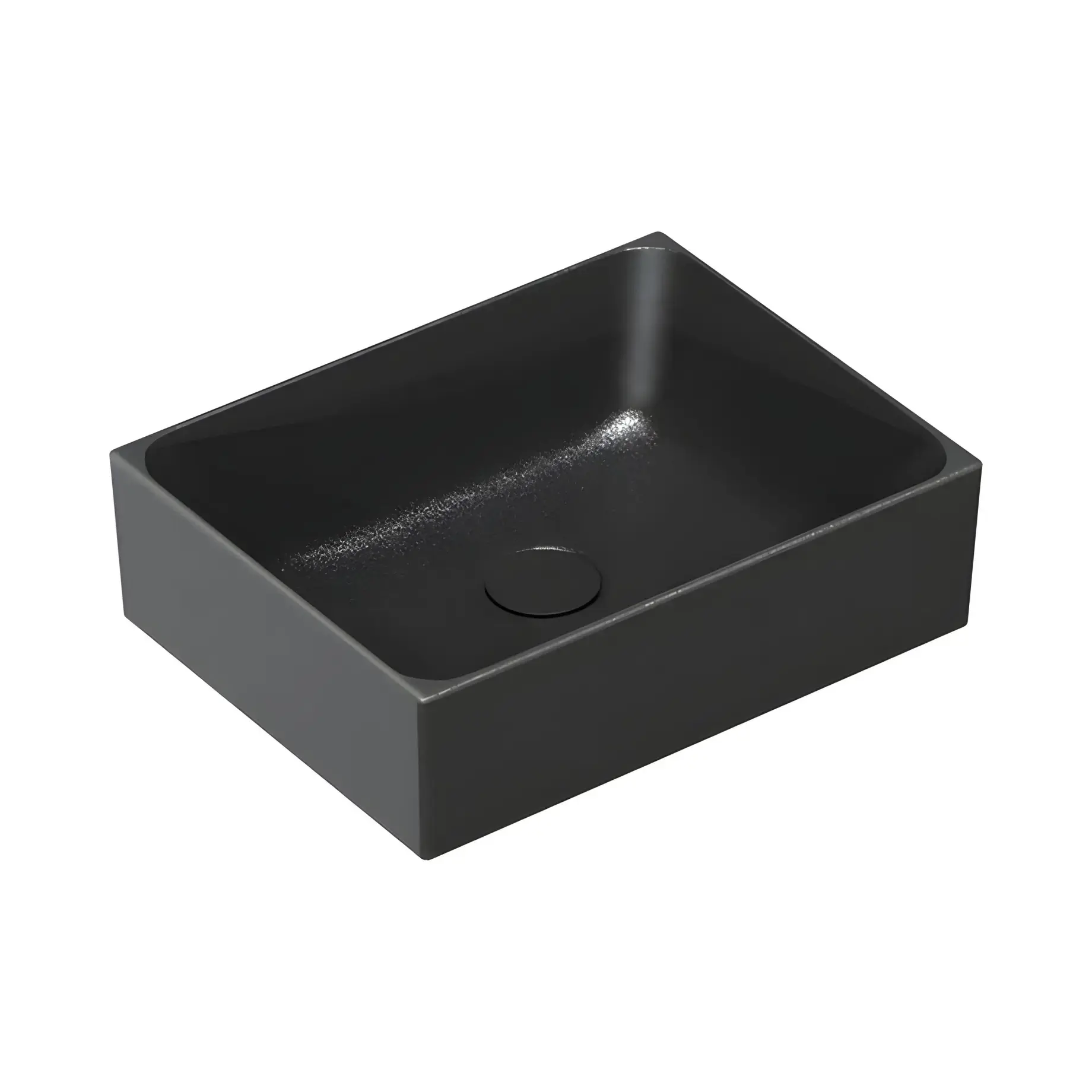Умивальник Premium Catalano 0222450022 Satin black — вид на білому тлі