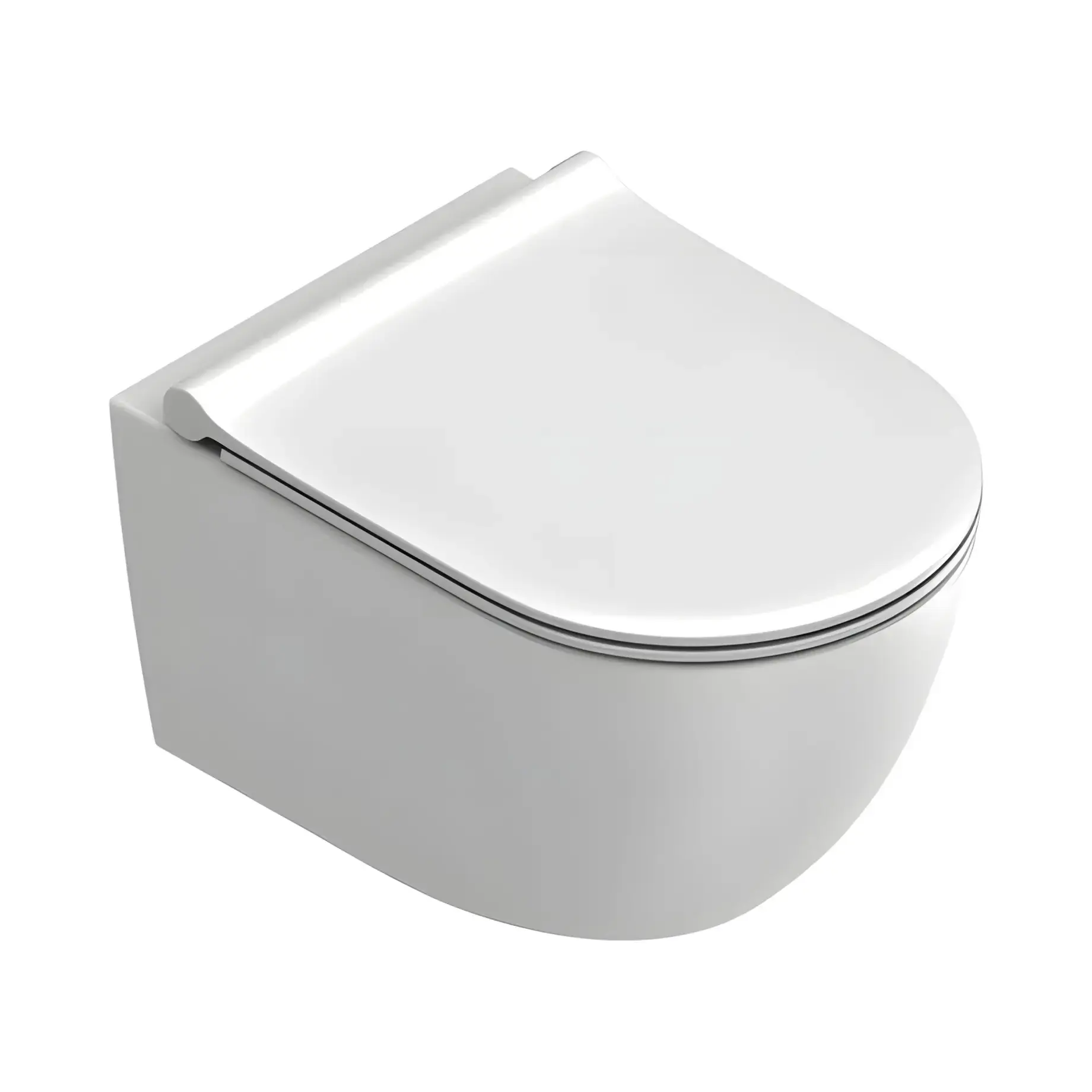 Унітаз підвісний Sfera Catalano 0511500021 + 0551200021 Bianco Satinato 50 х 35 см — вид на білому тлі