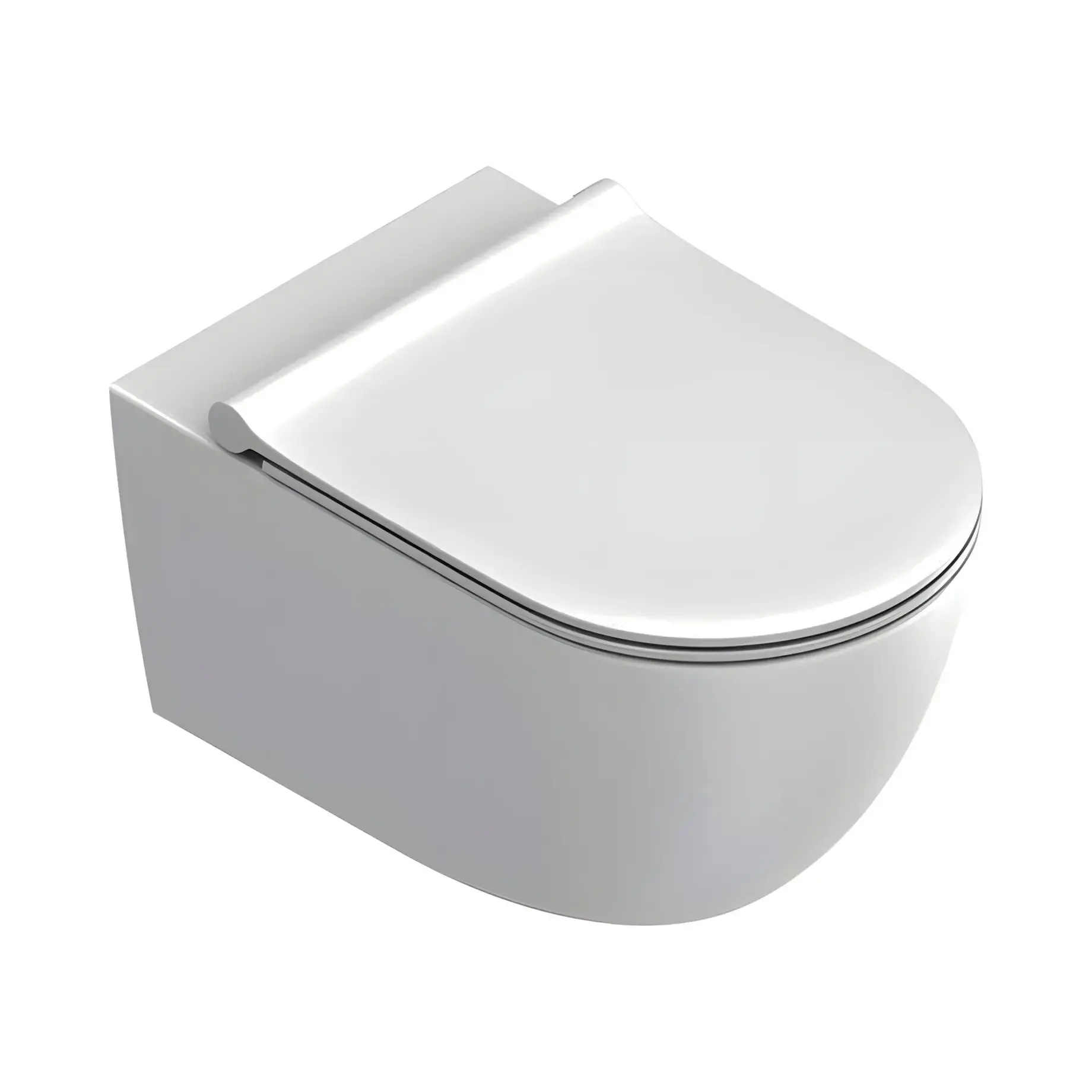 Унітаз підвісний Sfera Catalano 0511550021 + 0551200021 Bianco Satinato 55 х 35 см — вид на білому тлі