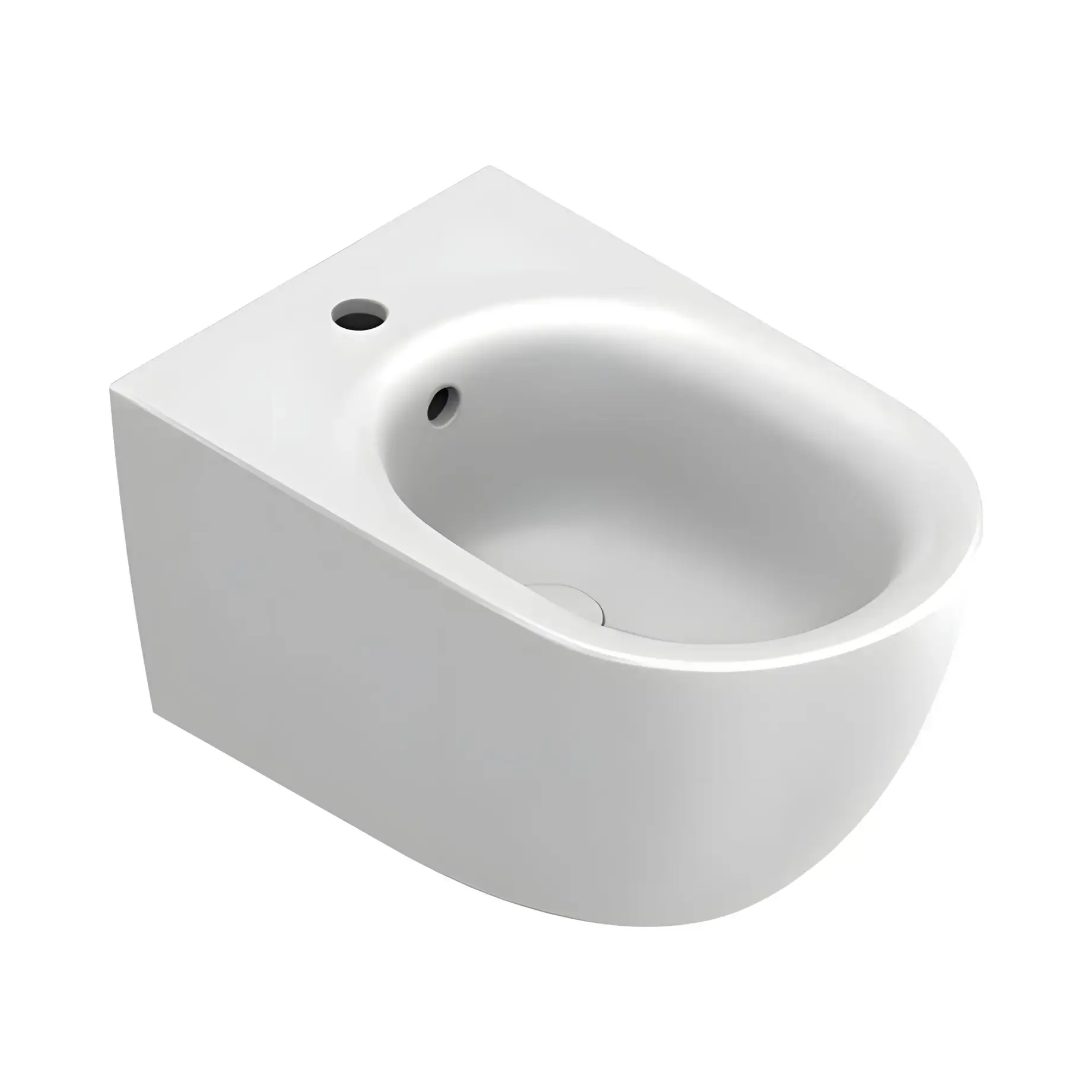 Біде підвісне Sfera Catalano 0518551021 Bianco Satinato — вид на білому тлі