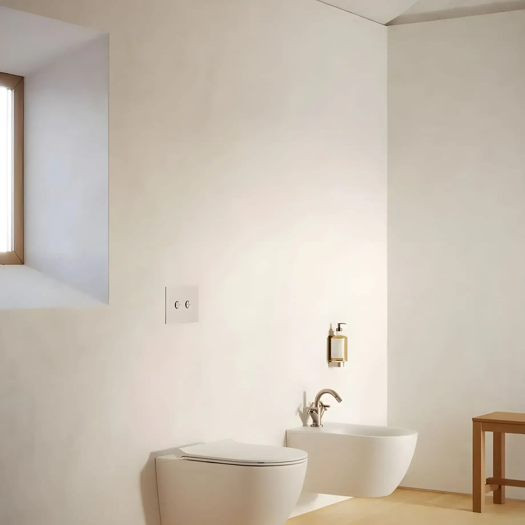 Біде підвісне Sfera Catalano 0518551021 Bianco Satinato — бічний ракурс