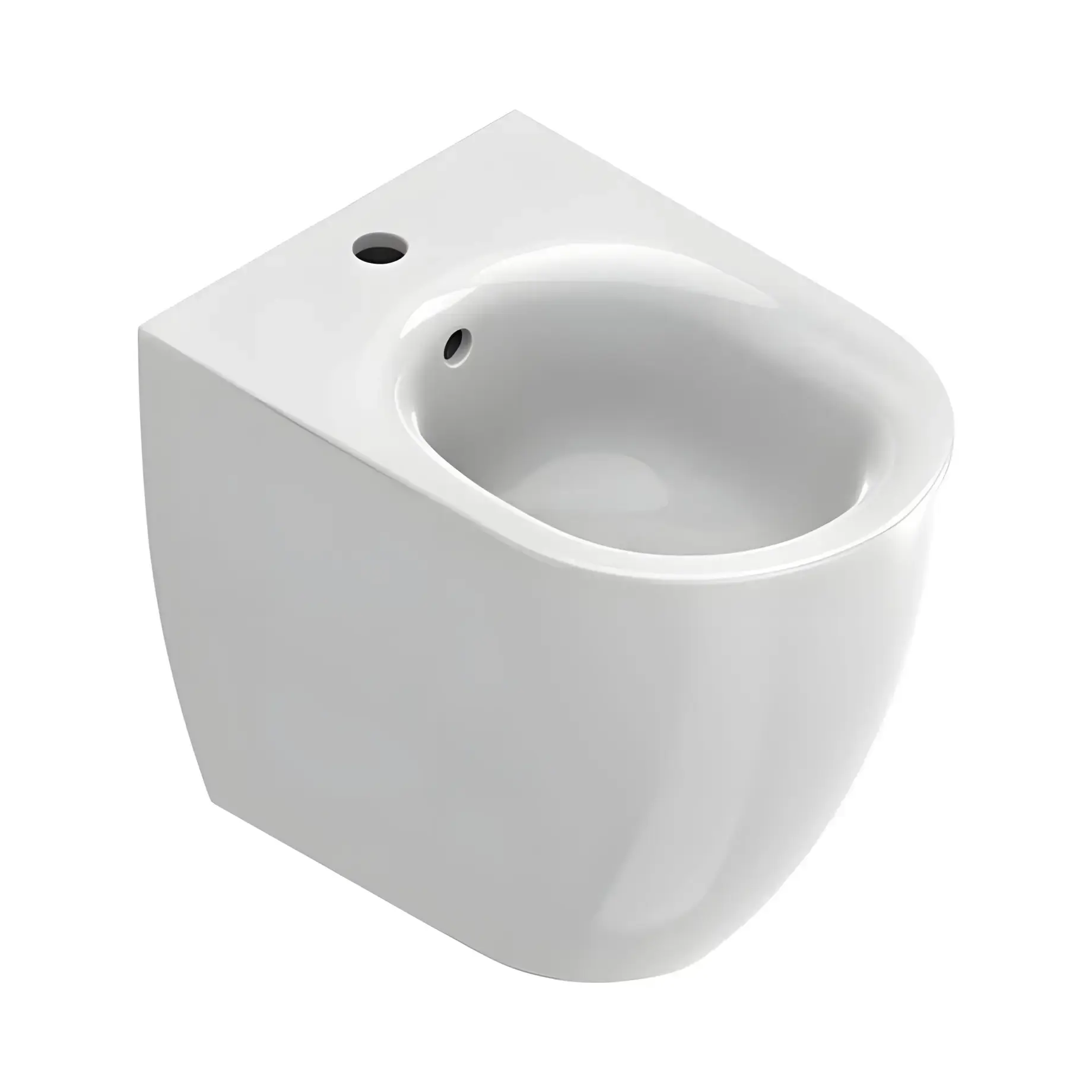 Біде підлогове Sfera Catalano 0519501001 Bianco Lucido — вид на білому тлі