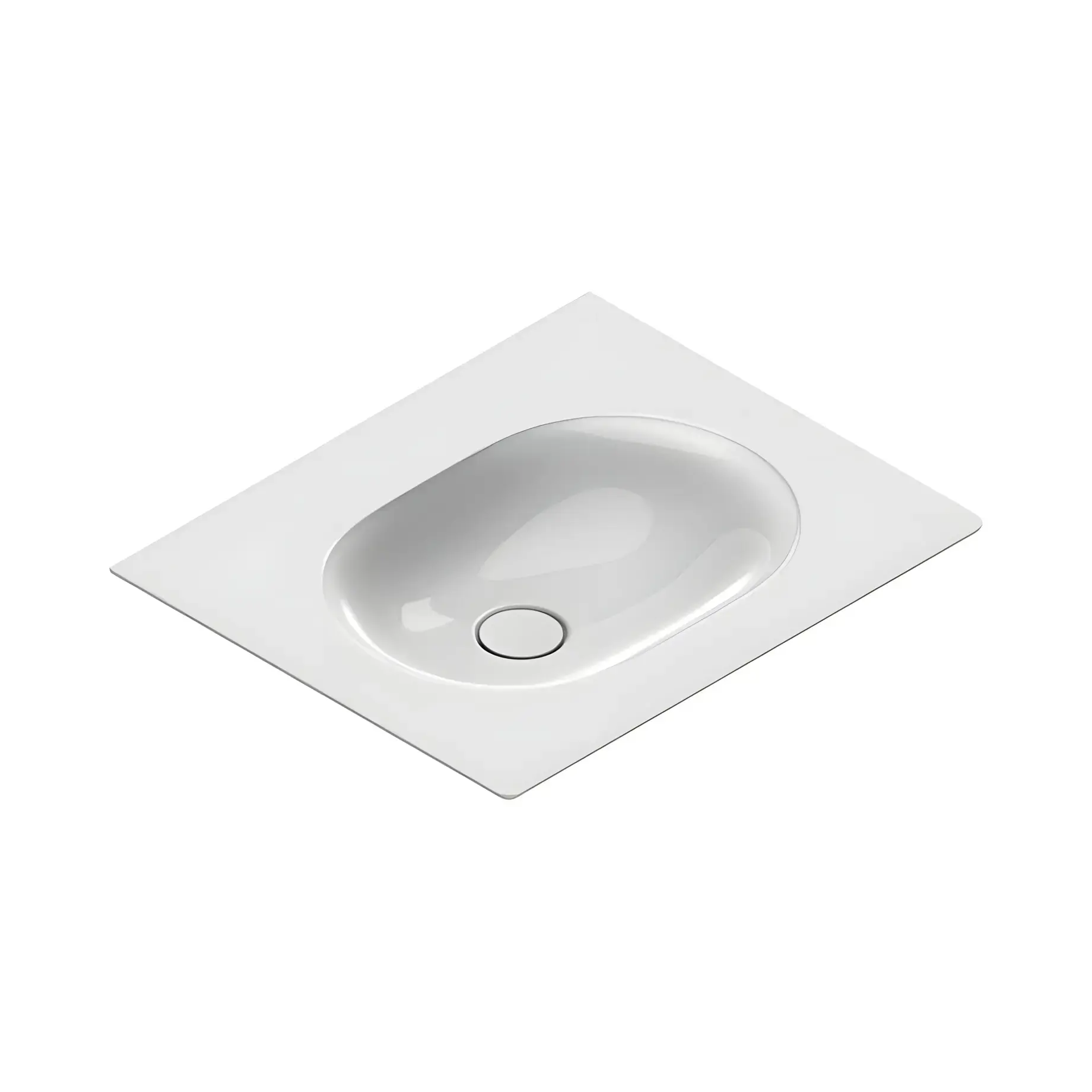 Умивальник Sfera Catalano 0520610001 Glossy White — вид на білому тлі