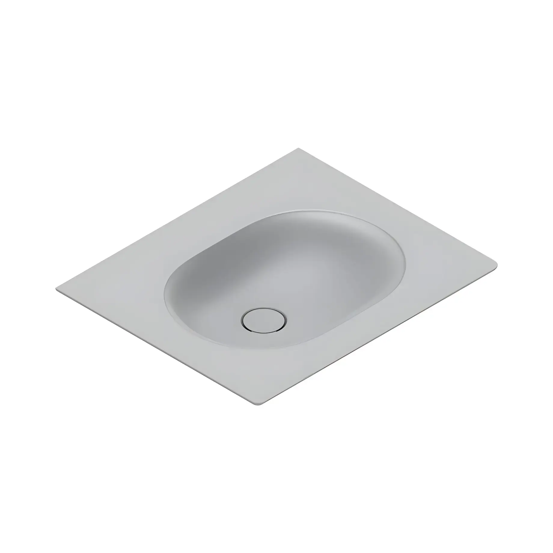 Умивальник Sfera Catalano 0520610023 Satin Cement — вид на білому тлі