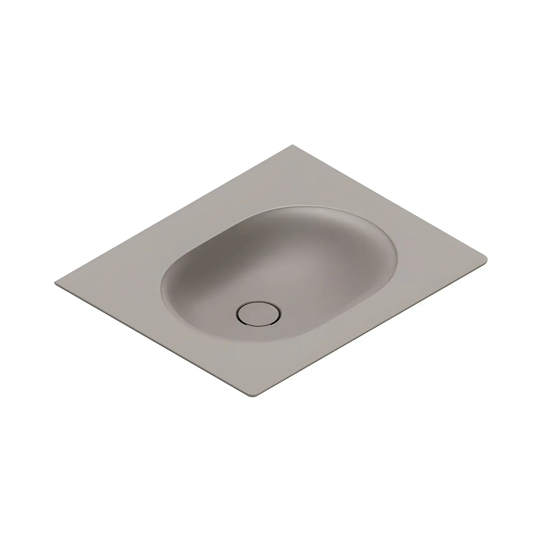 Умивальник Sfera Catalano 0520610032 Satin Dove Grey — вид на білому тлі