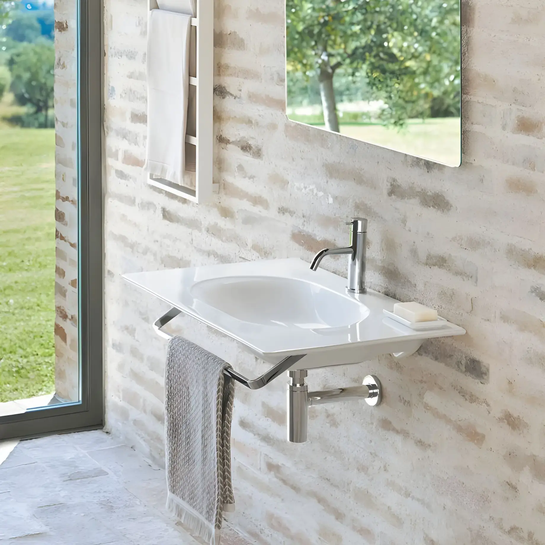 Умивальник Sfera Catalano 0520760001 Glossy White — вид спереду