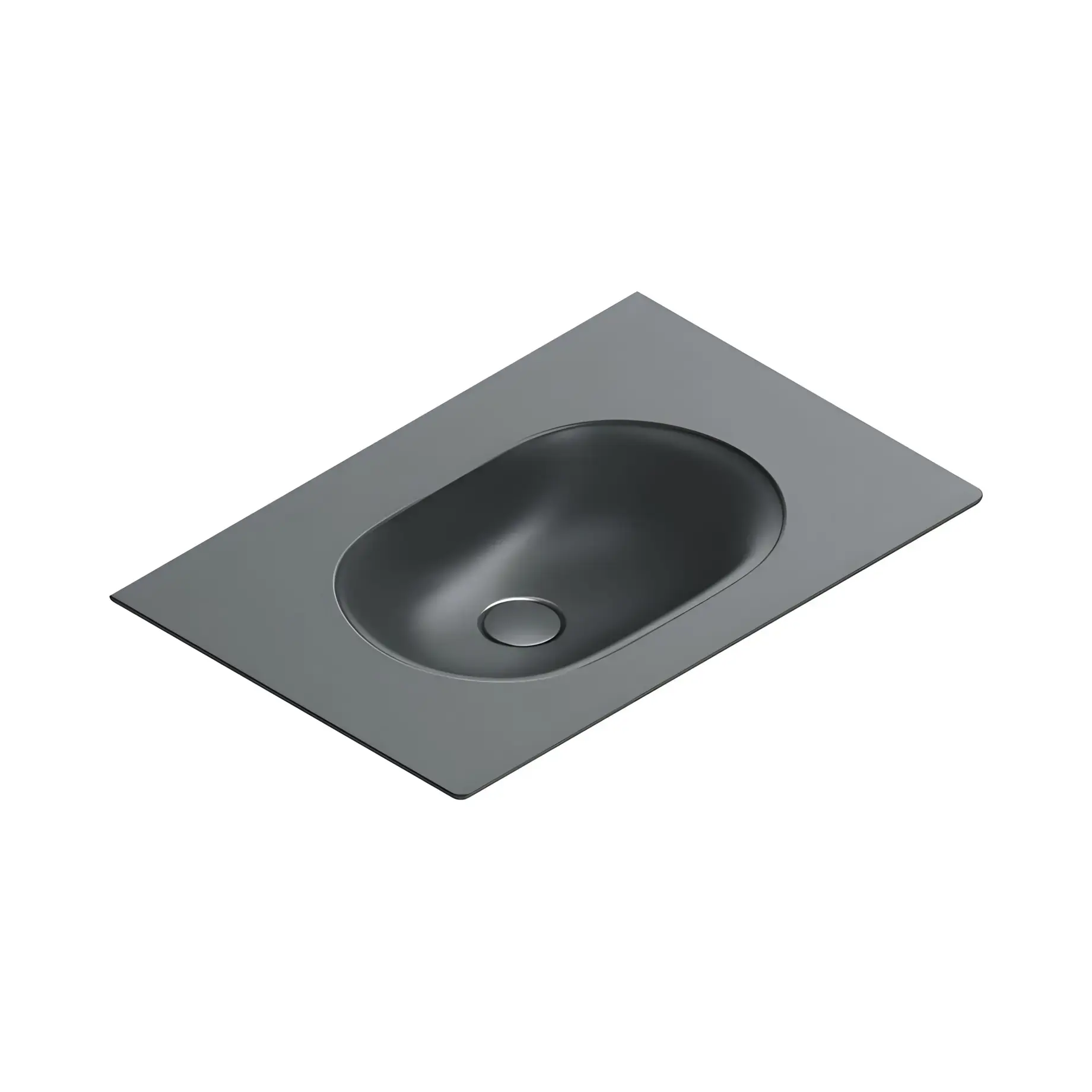 Умивальник Sfera Catalano 0520760022 Satin black — вид на білому тлі