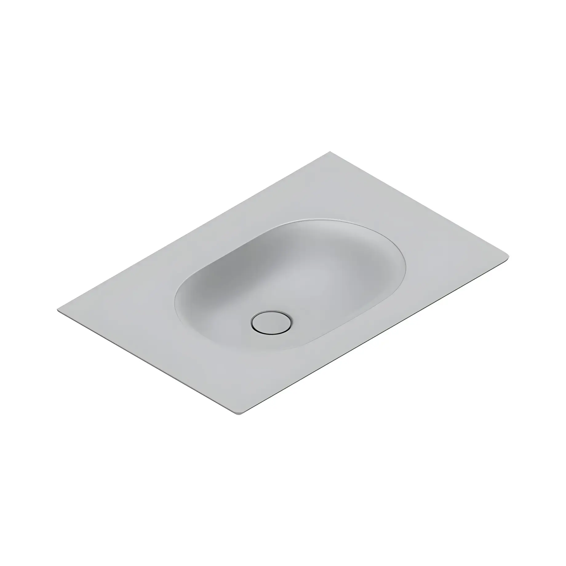 Умивальник Sfera Catalano 0520760023 Satin Cement — вид на білому тлі
