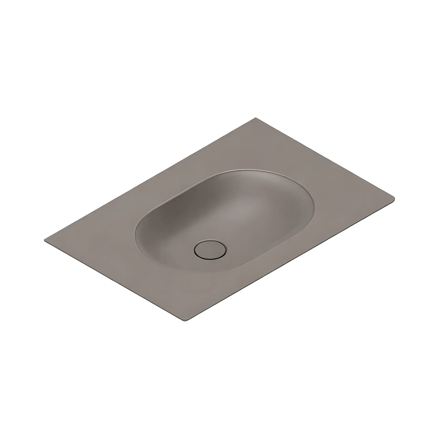 Умивальник Sfera Catalano 0520760032 Satin Dove Grey — вид на білому тлі