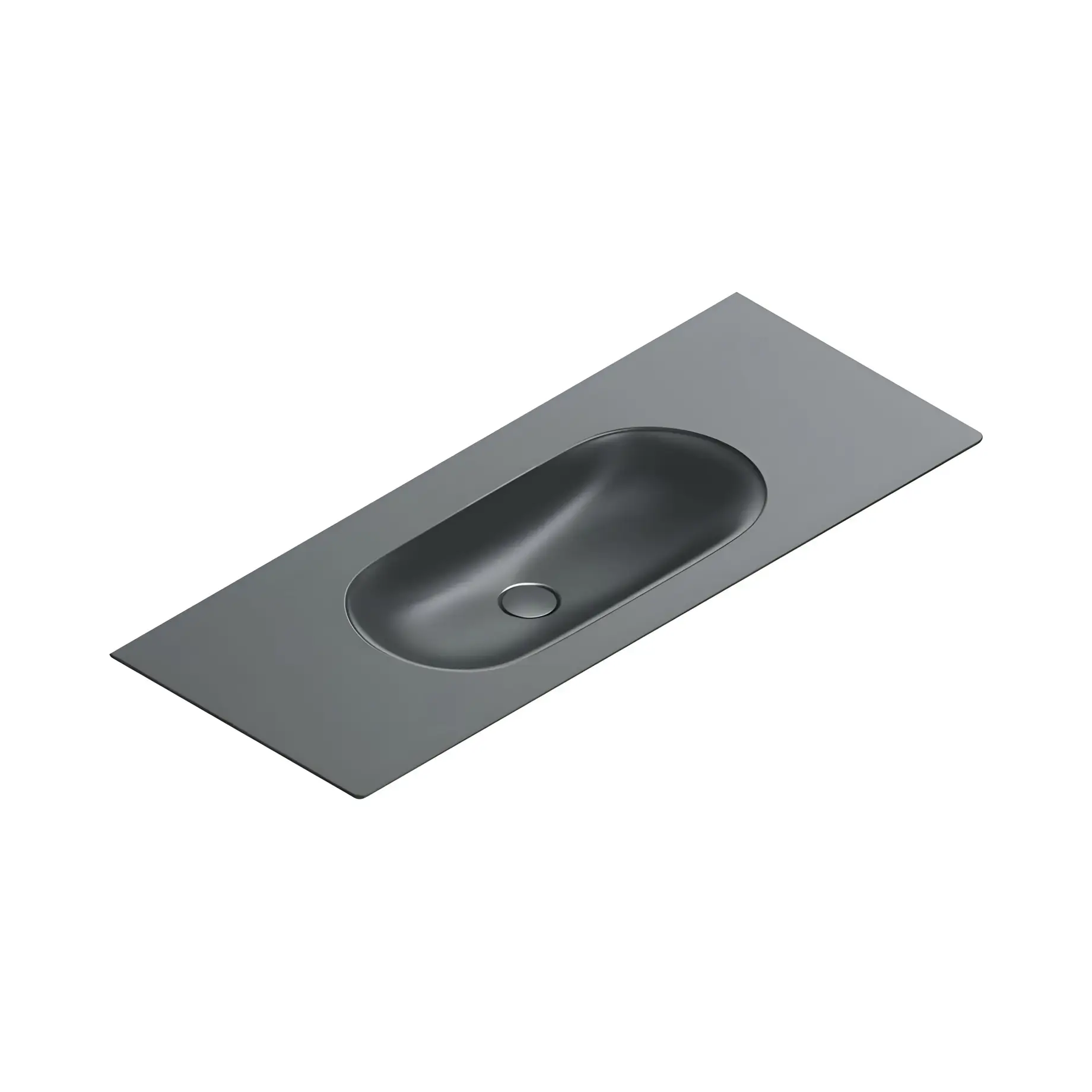 Умивальник Sfera Catalano 0521260022 Satin black — вид на білому тлі
