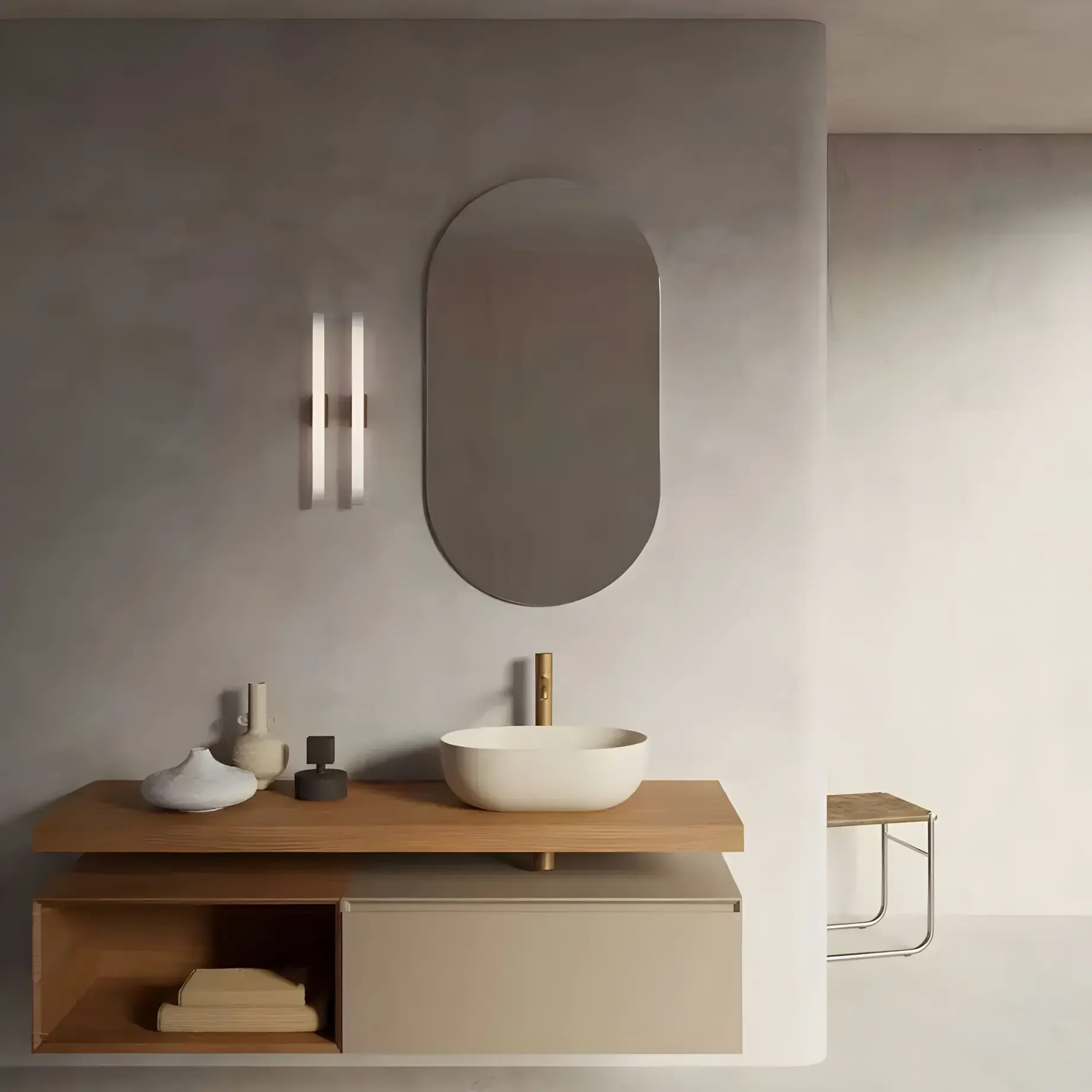 Умивальник Sfera Catalano 0522500030 Satin Linen — вид спереду