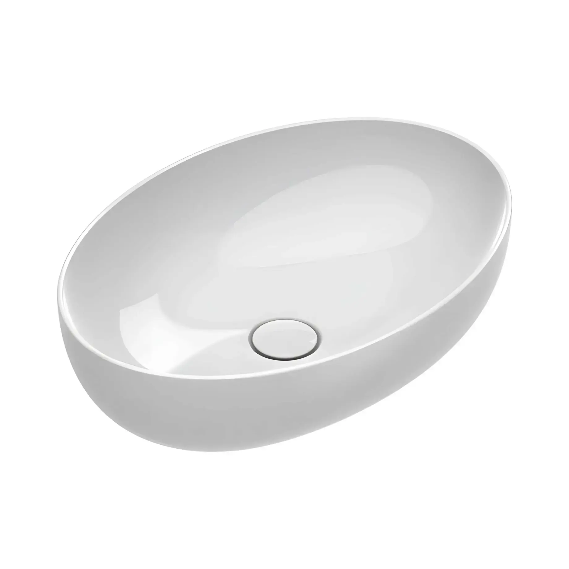 Умивальник Sfera Catalano 0522600001 Glossy White — вид на білому тлі
