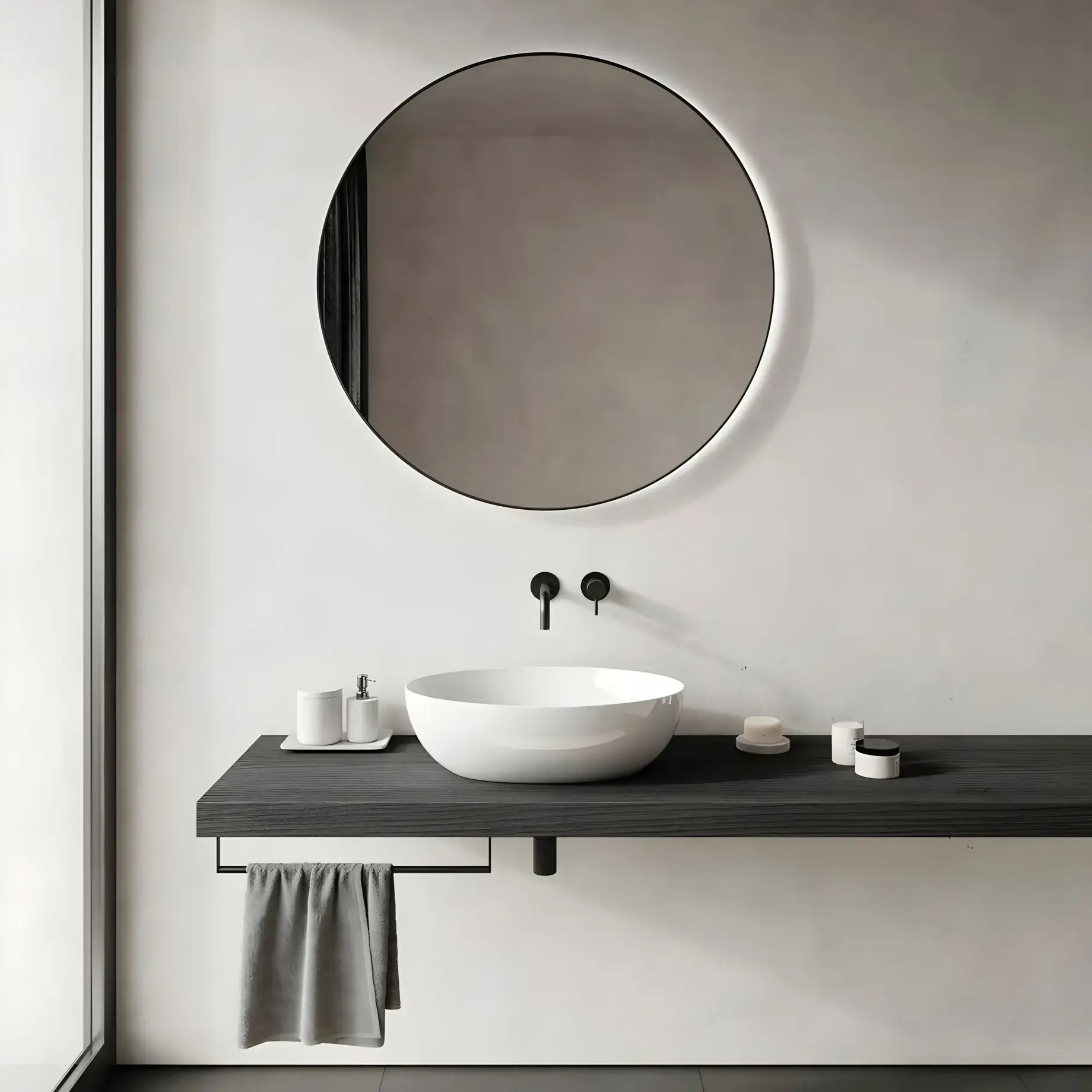 Умивальник Sfera Catalano 0522600001 Glossy White — вид ззаду