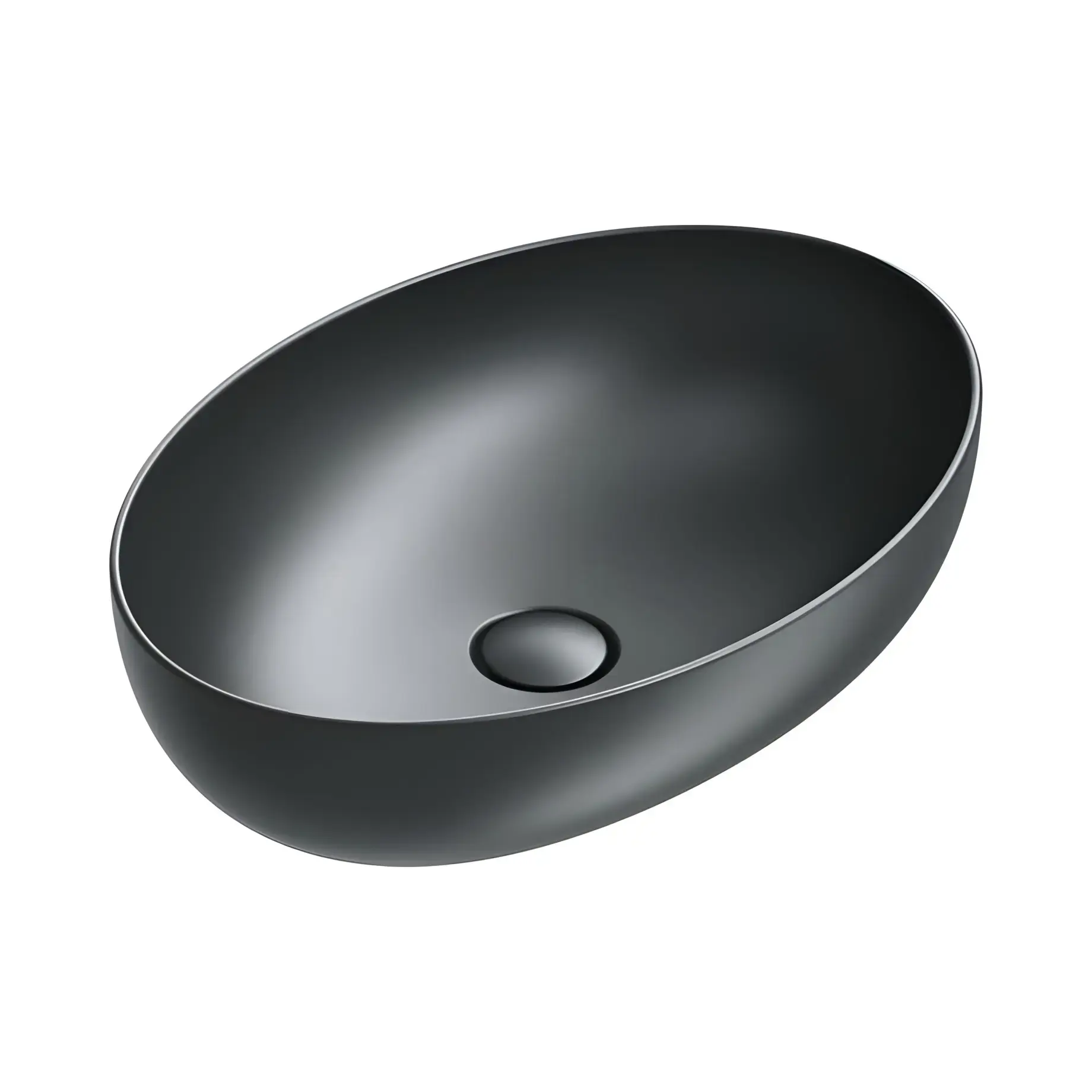 Умивальник Sfera Catalano 0522600022 Satin black — вид на білому тлі