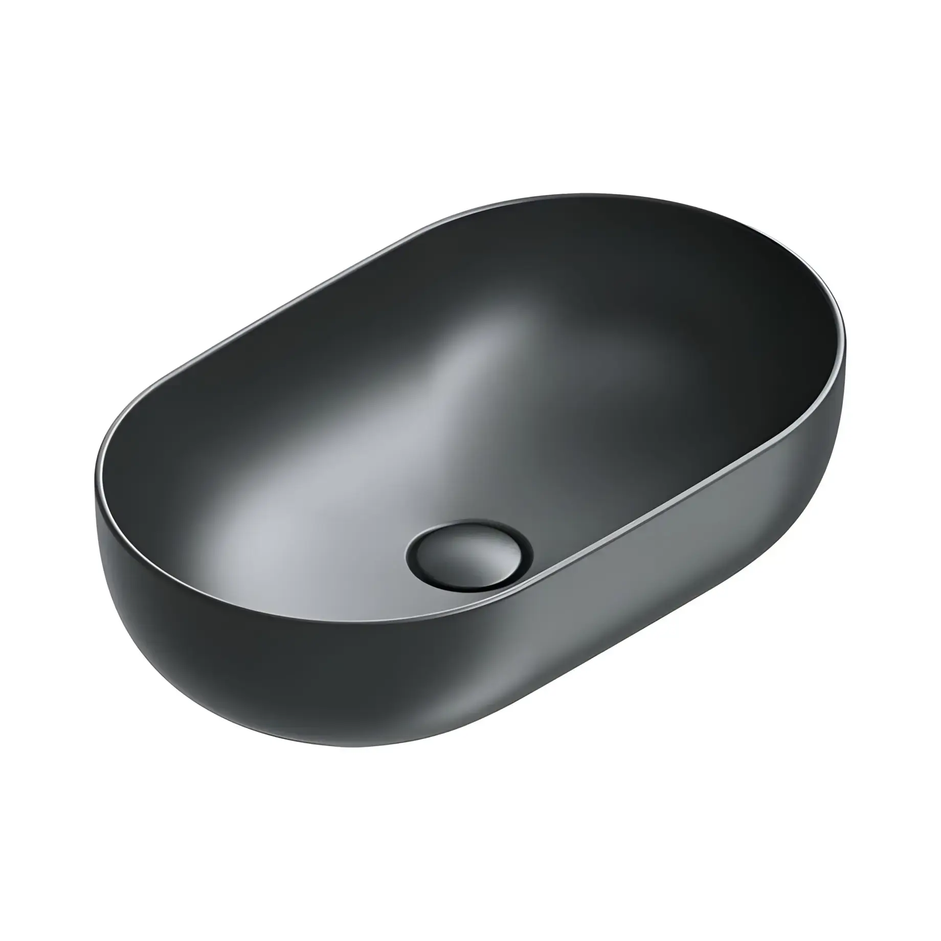 Умивальник Sfera Catalano 0522610022 Satin black — вид на білому тлі