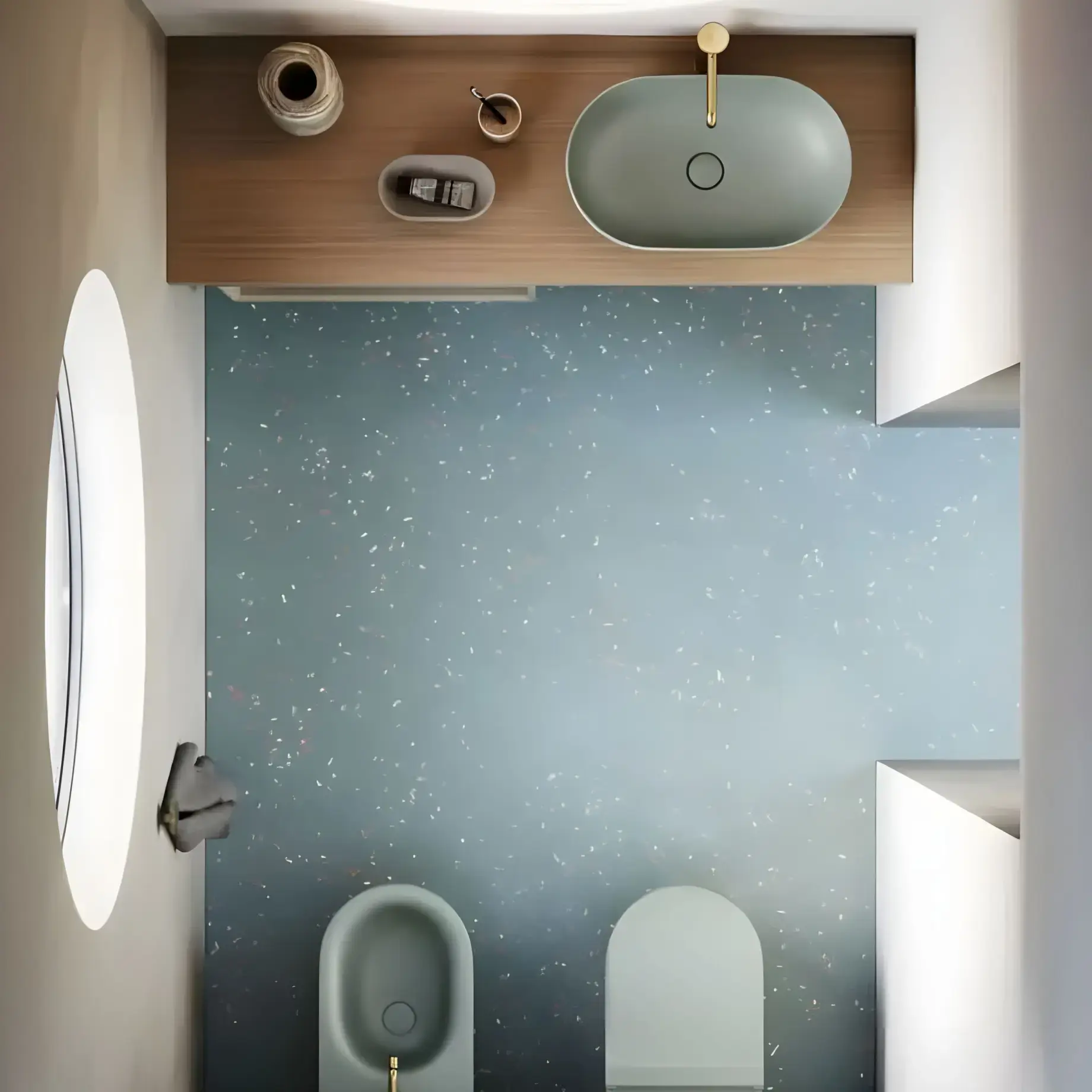Умивальник Sfera Catalano 0522610028 Acqua — бічний ракурс