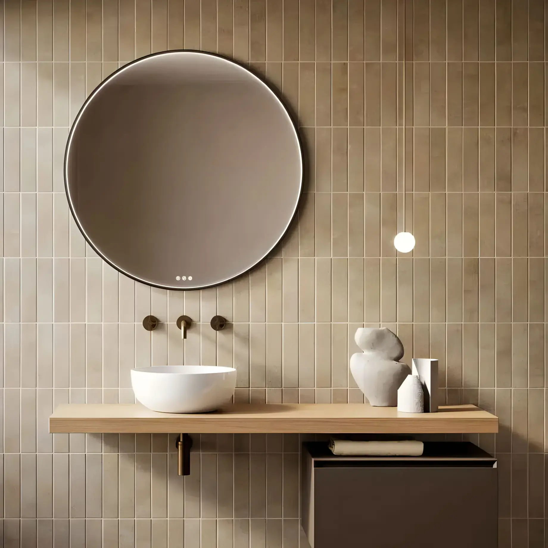 Умивальник Sfera Catalano 0523430001 Glossy White — бічний ракурс