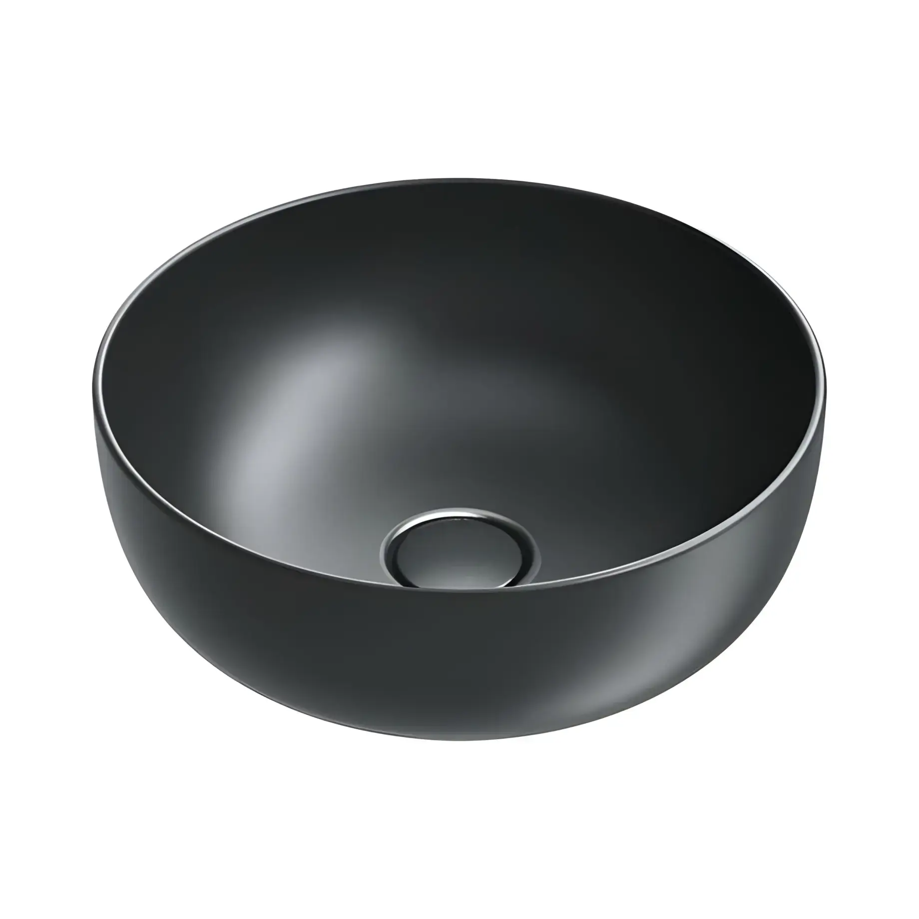 Умивальник Sfera Catalano 0523430022 Satin black — вид на білому тлі