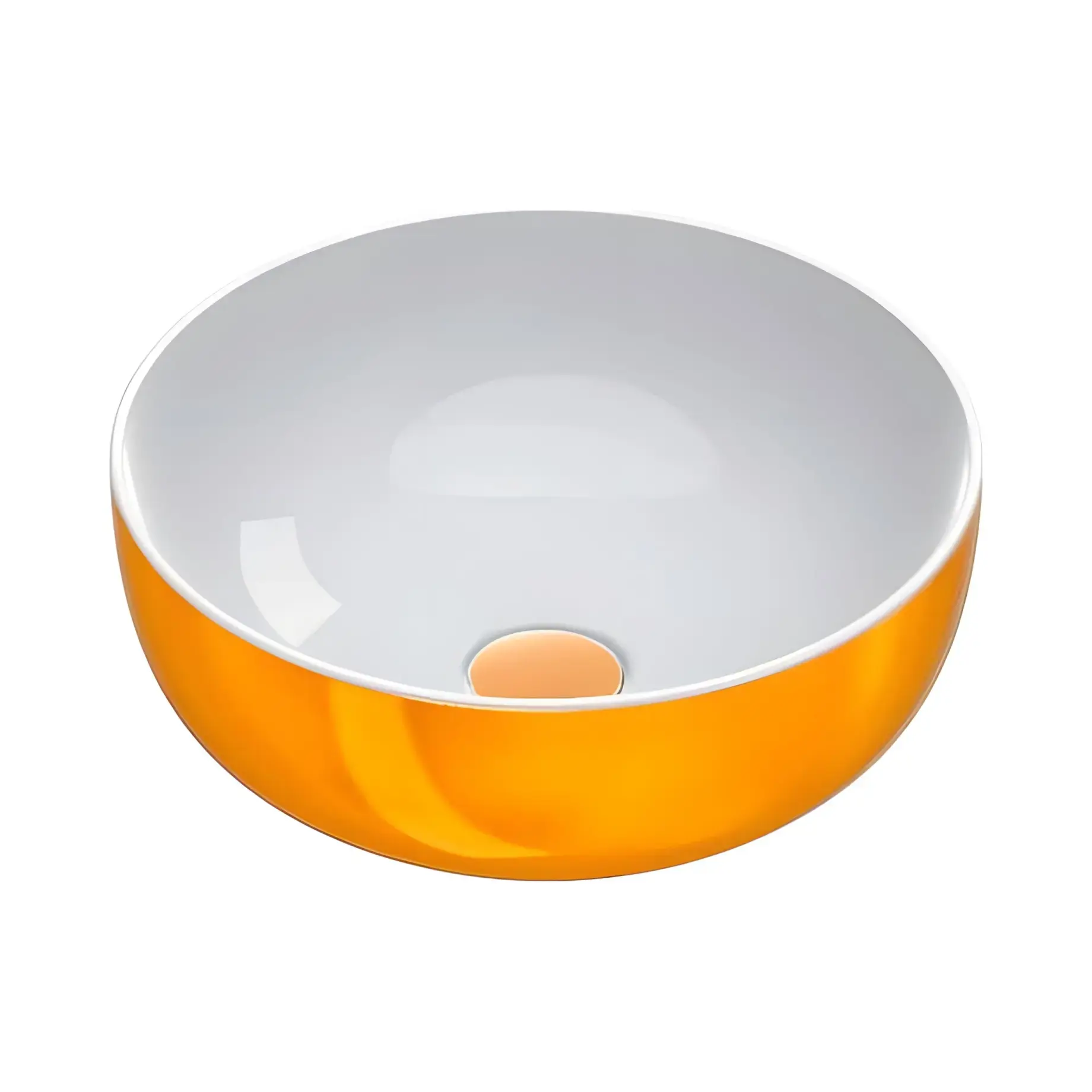 Умивальник Sfera Catalano 0523430042 White / Gold — вид на білому тлі