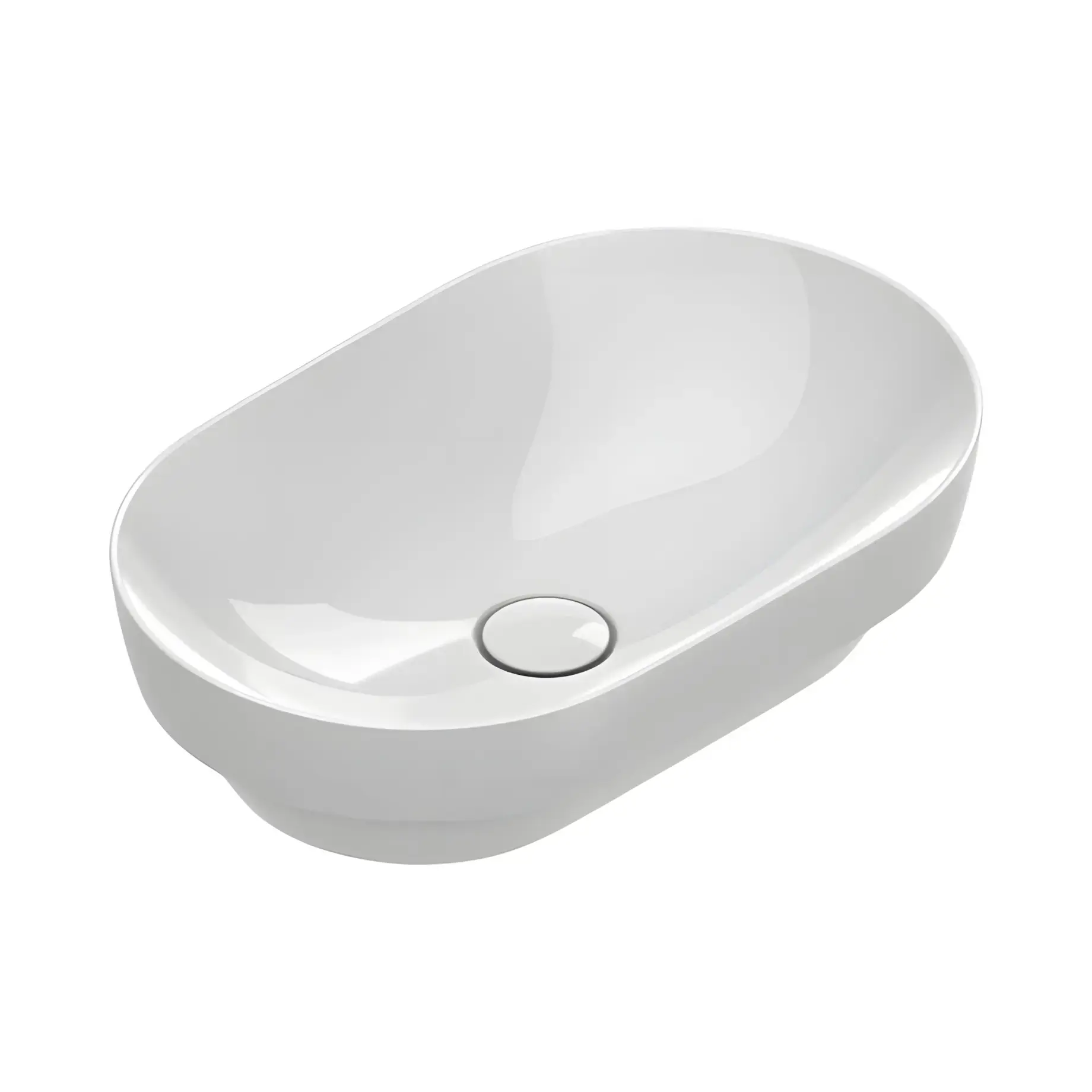 Умивальник Sfera Catalano 0524550001 Glossy White — вид на білому тлі