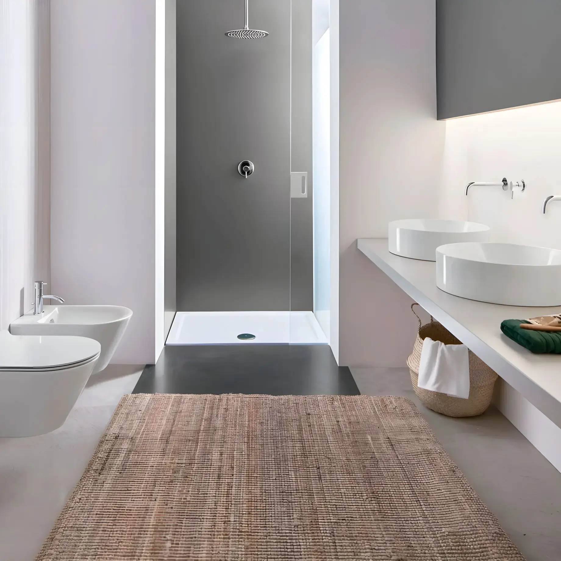 Унітаз підвісний Zero Catalano 0111550001 + 0551200001 Bianco Lucido — ракурс 3/4