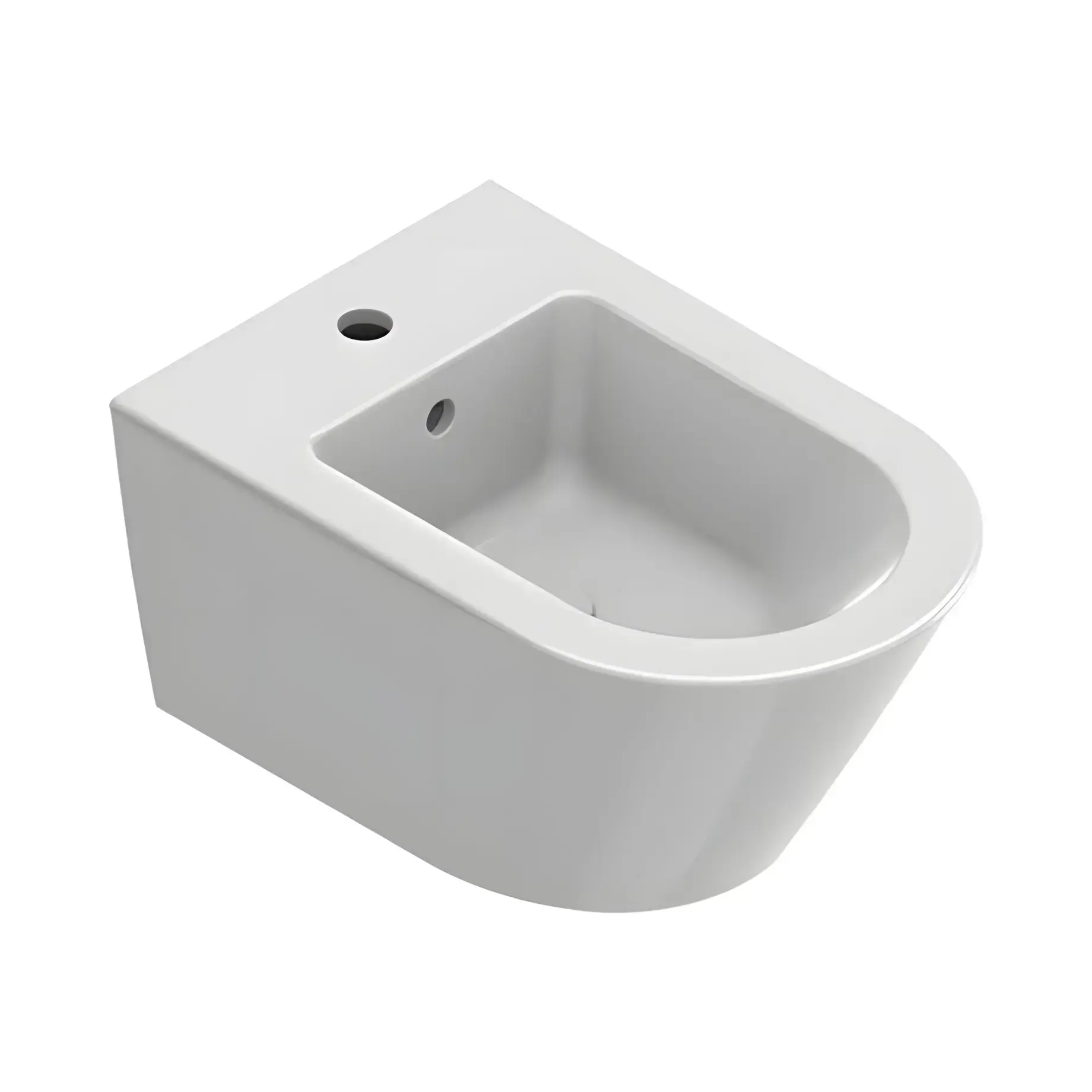 Біде підвісне Zero Catalano 0118551001 Bianco Lucido 55 х 35 см — вид на білому тлі