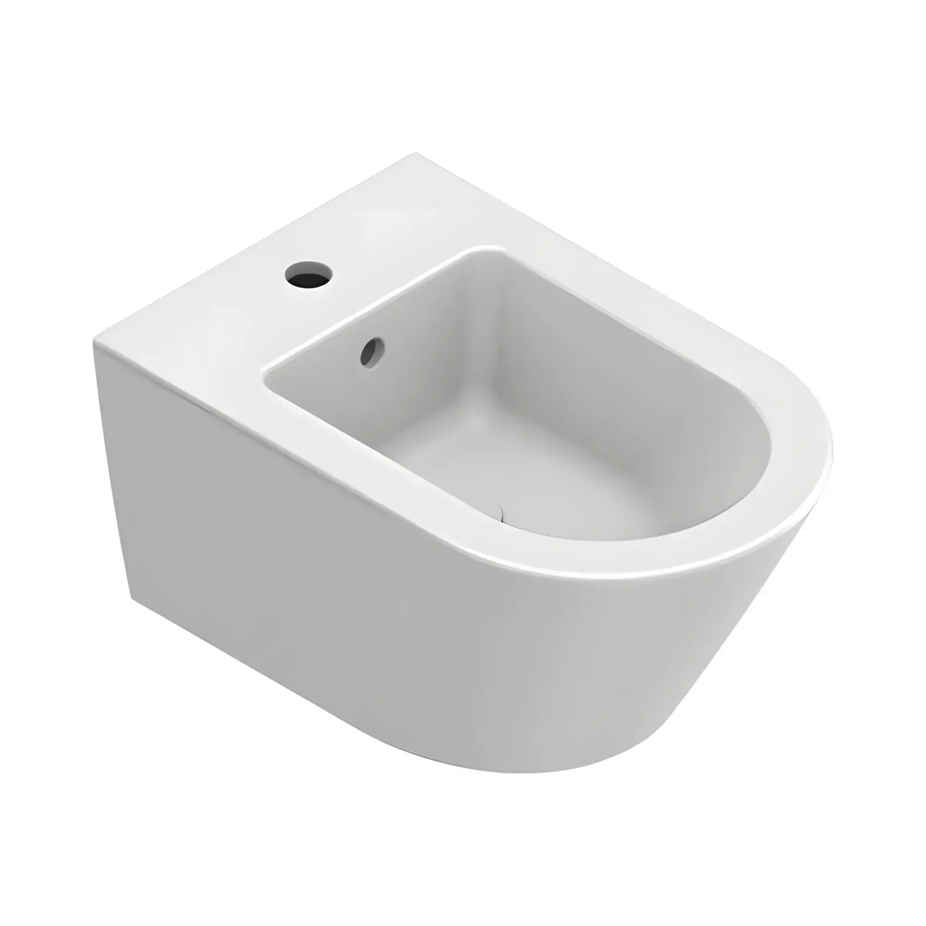 Біде підвісне Zero Catalano 0118551021 Bianco Satinato 55 х 35 см — вид на білому тлі
