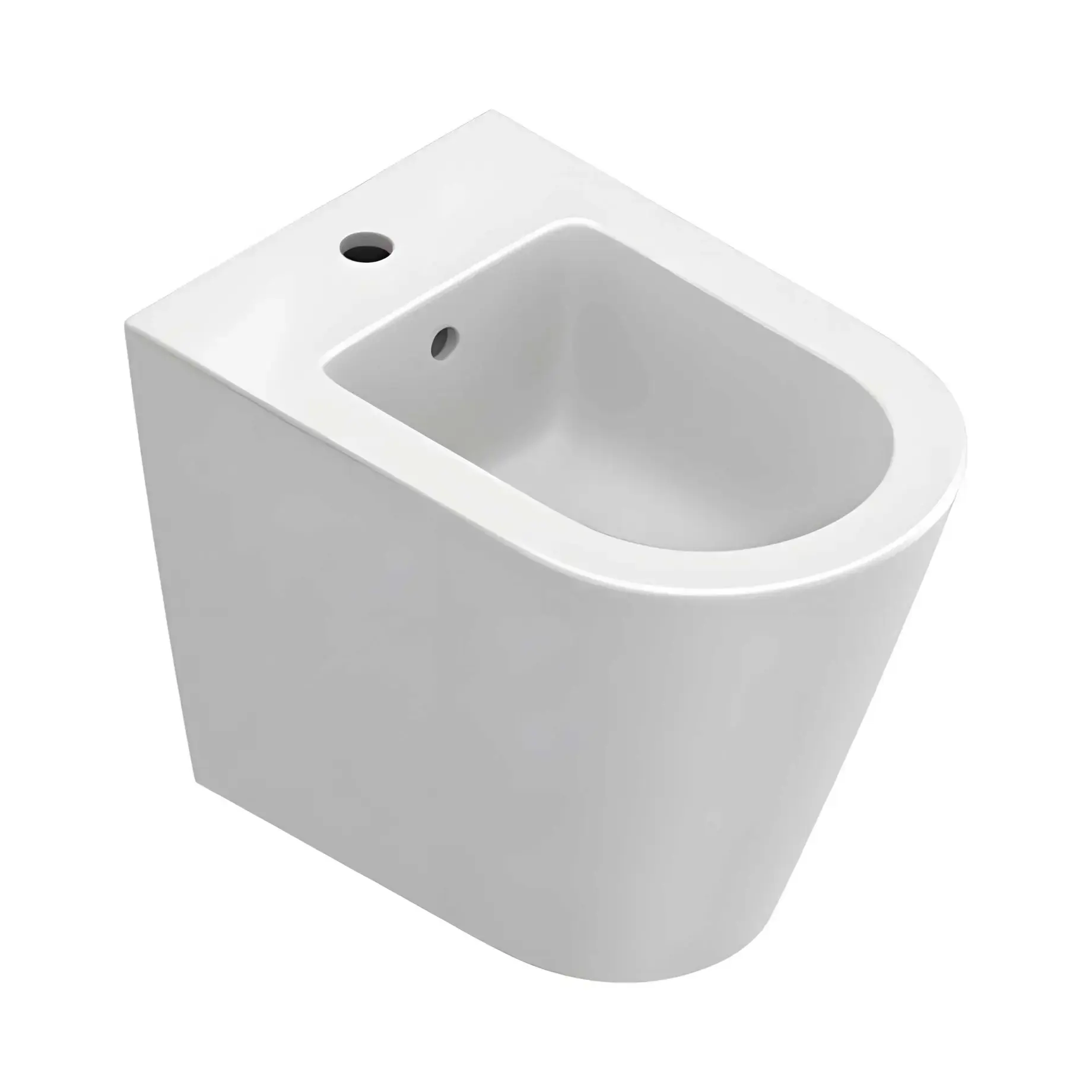 Біде підлогове Zero Catalano 0119551021 Bianco Satinato — вид на білому тлі