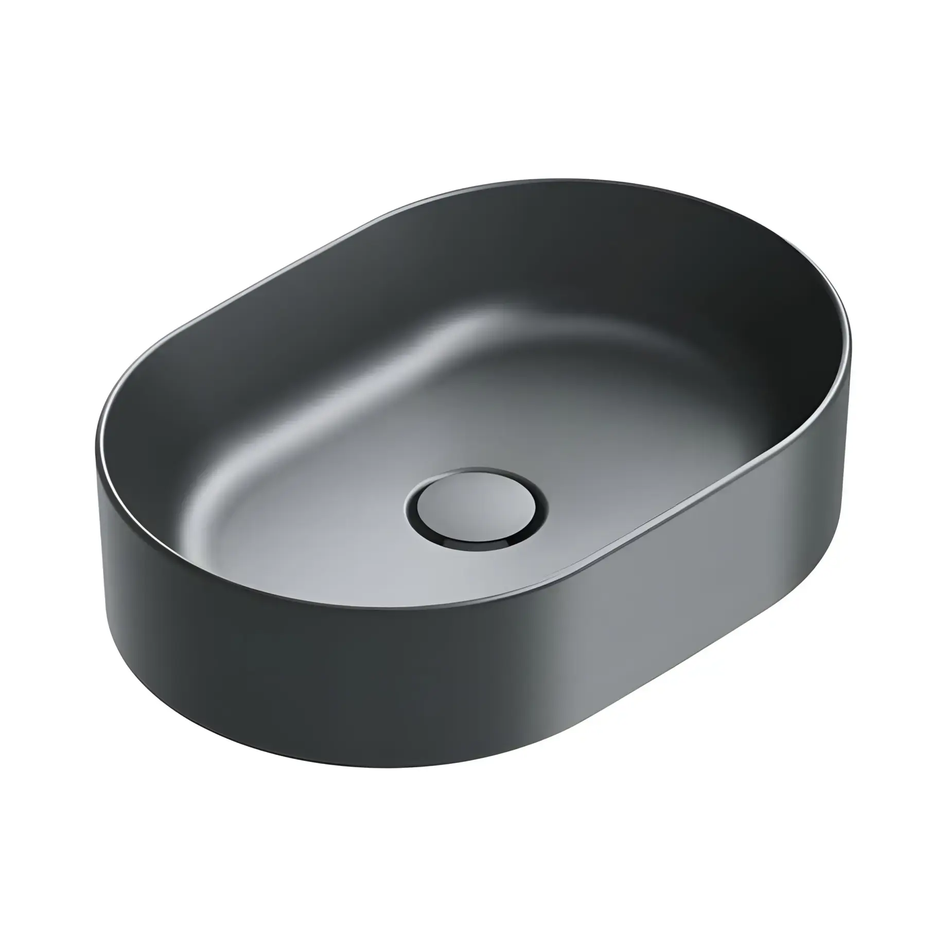 Умивальник Zero Catalano 0122500022 Satin black — вид на білому тлі