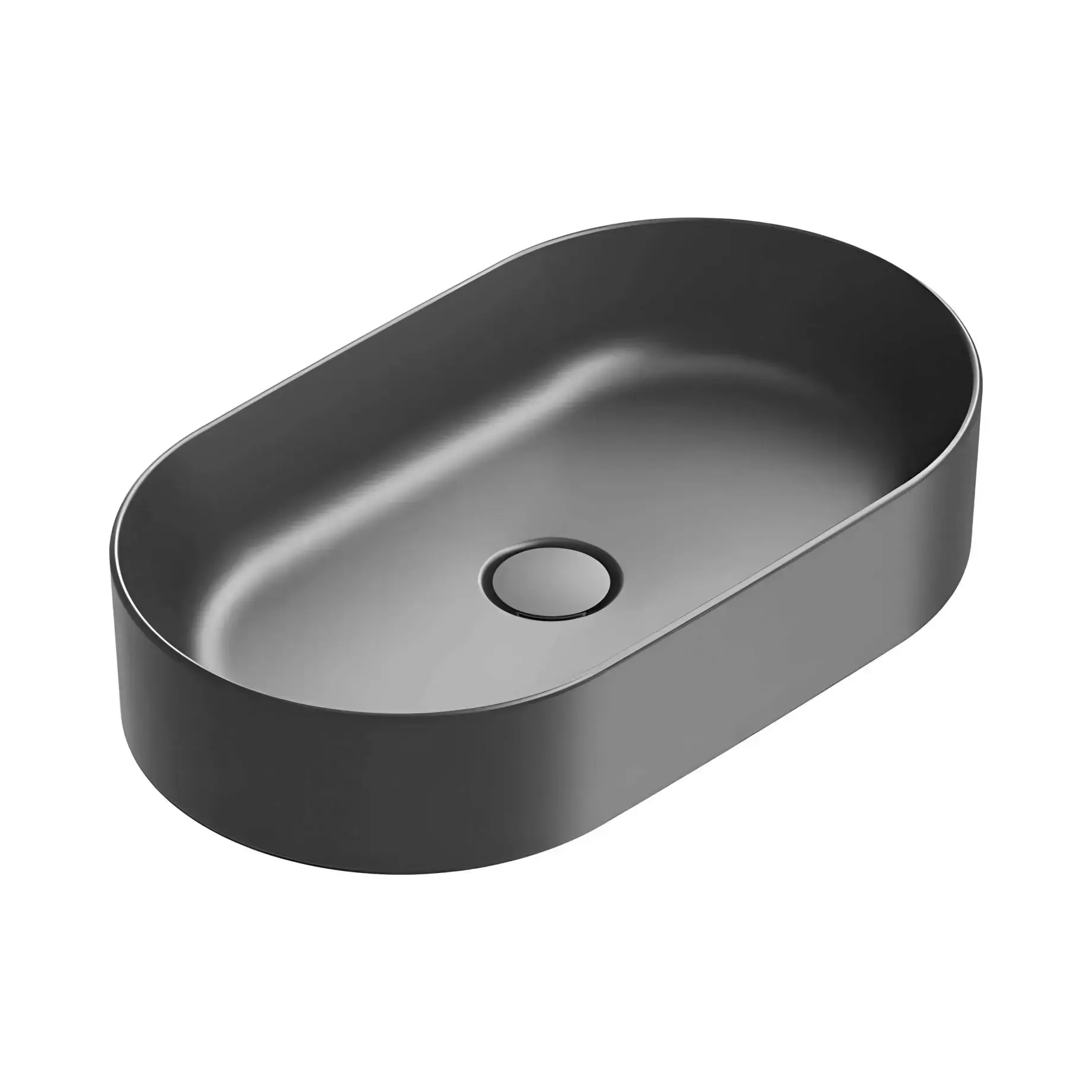 Умивальник Zero Catalano 0122600022 Satin black — вид на білому тлі